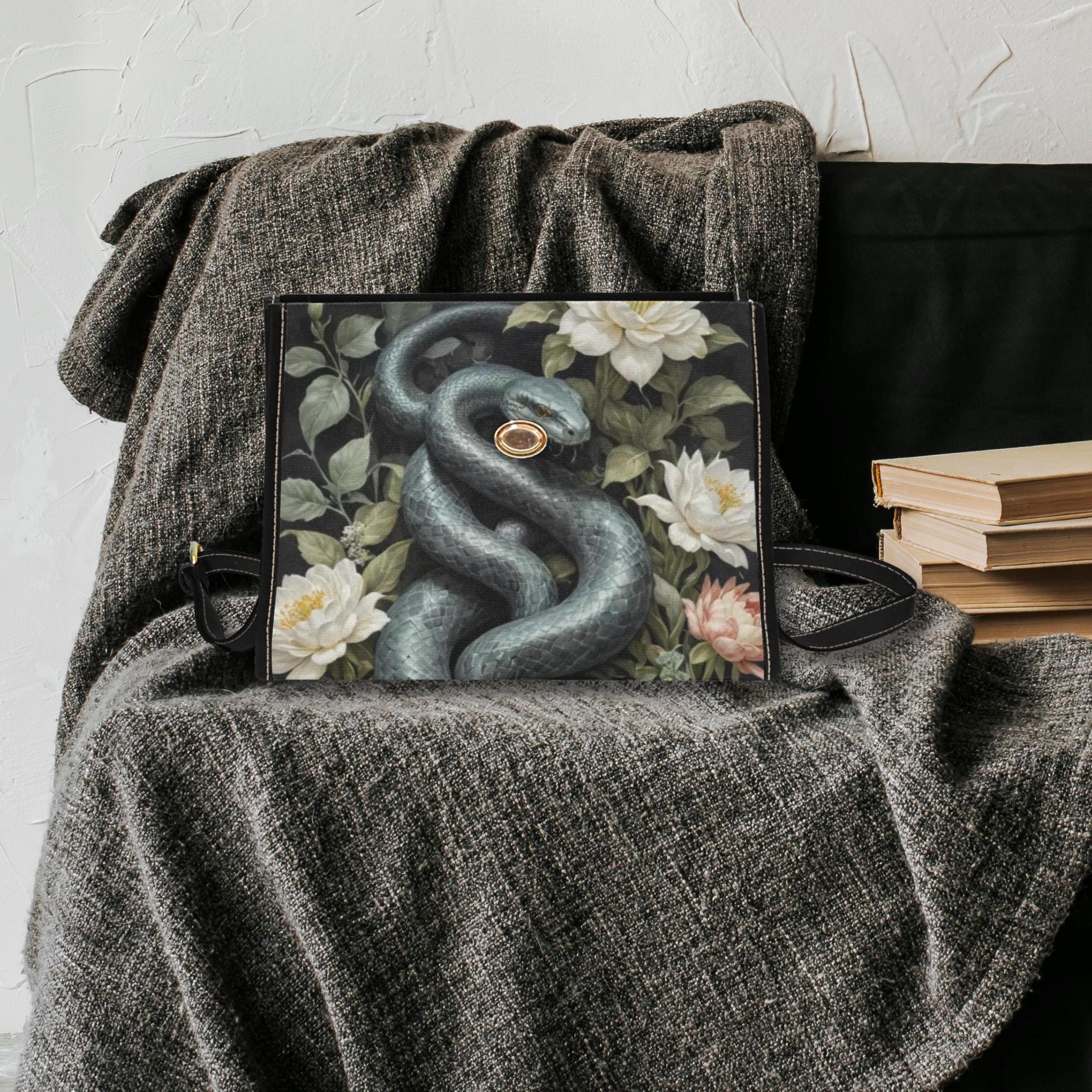 Snake Satchel Bag