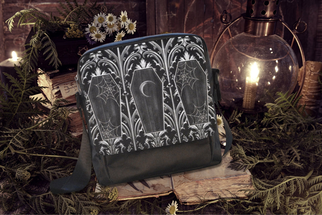 Gothic Coffins Flap Bag
