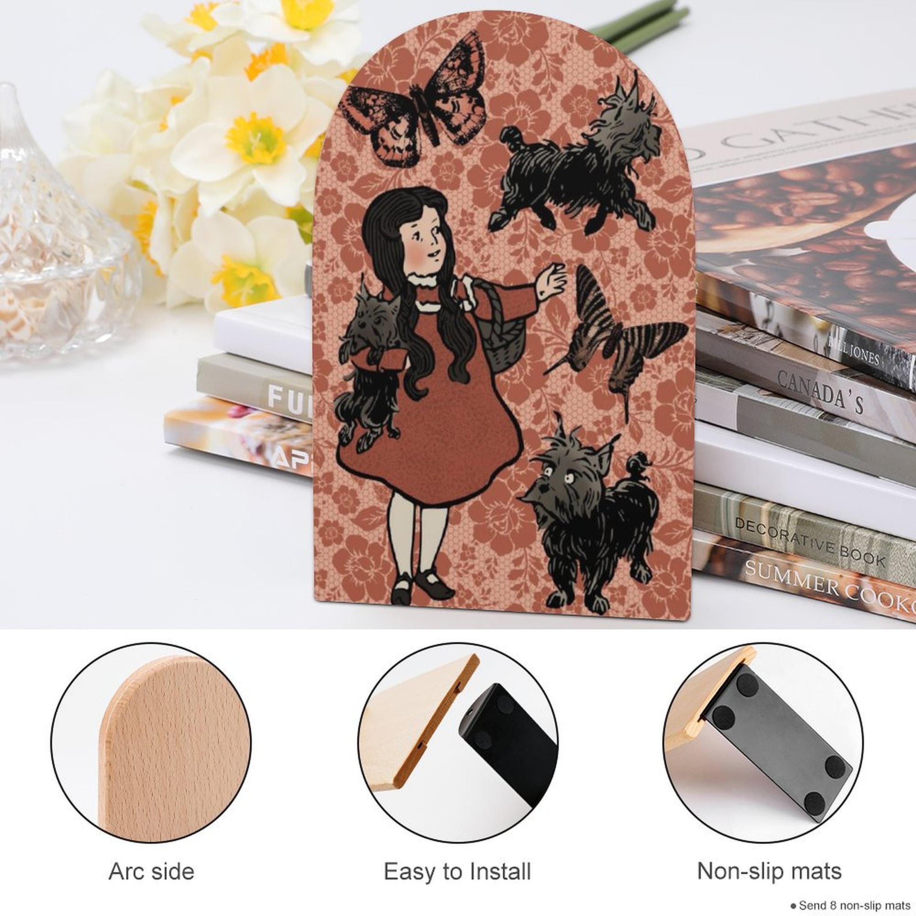 Girl And Dog Bookends