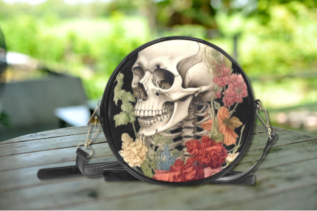 Skull Botany Drum Bag
