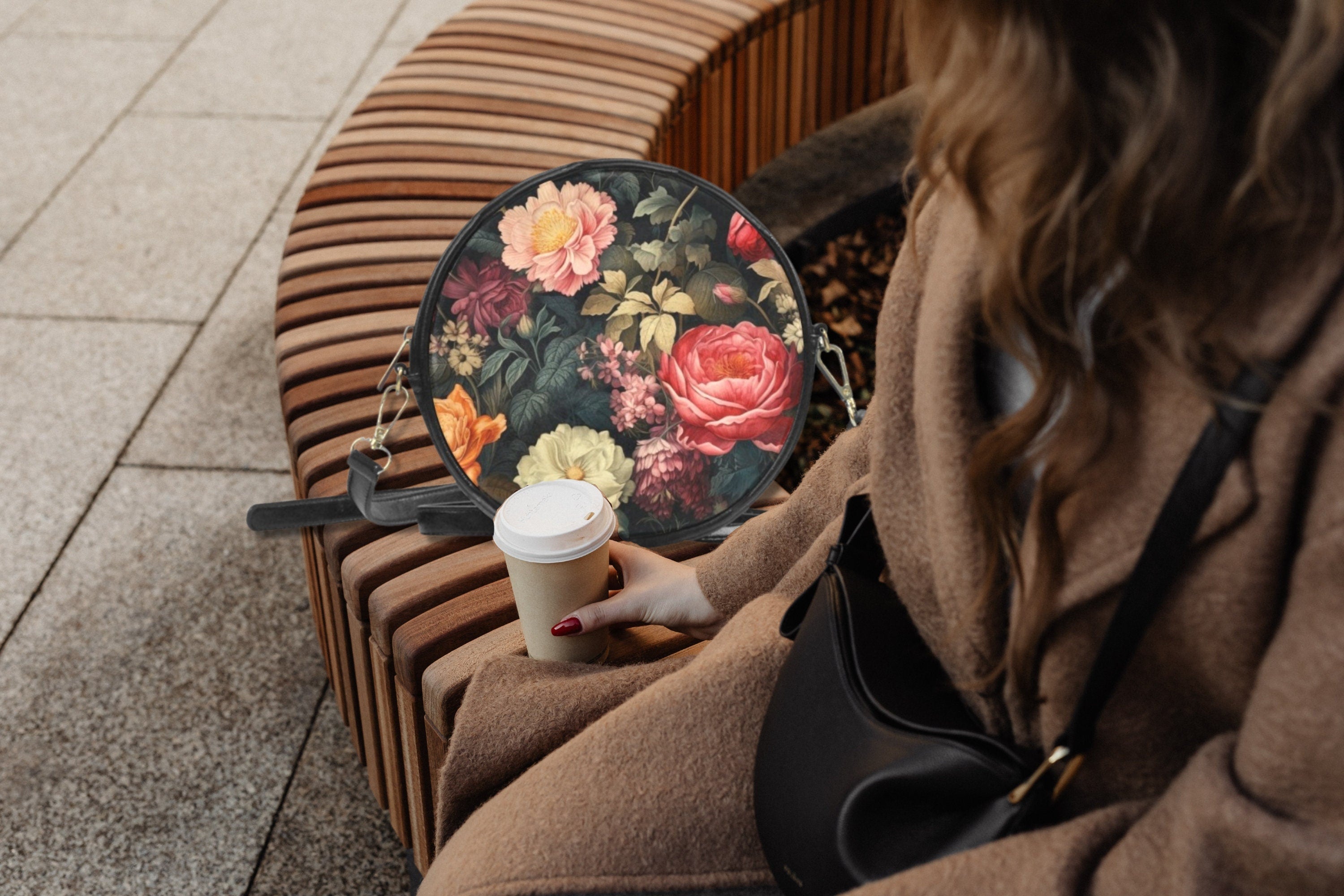 Botanical Flower Drum Bag