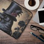 Fae & Magpie Crow laptop sleeve in black with soft interior, protective case for 13-inch laptops, sleek and slim design.