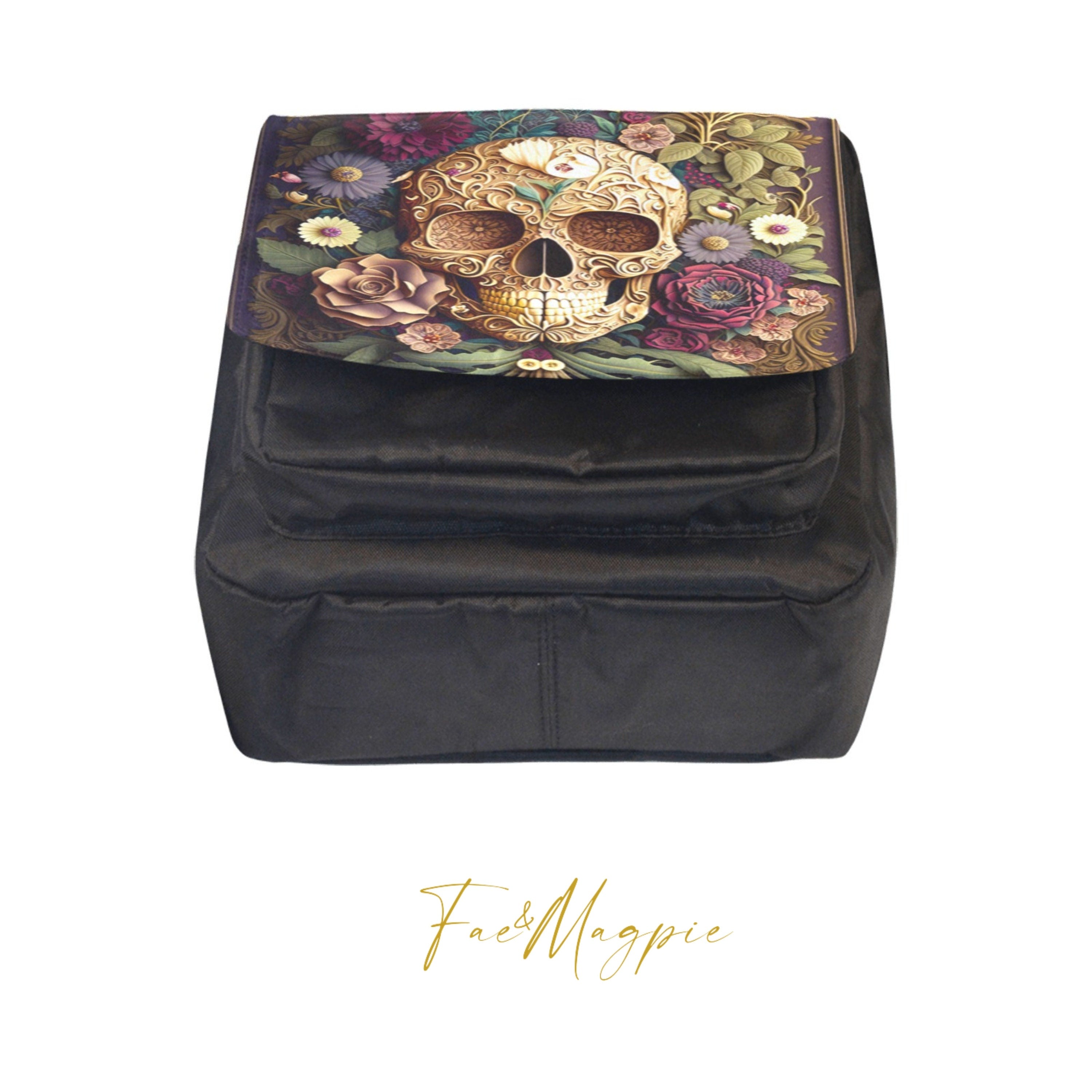 Baroque Skull Flap Bag