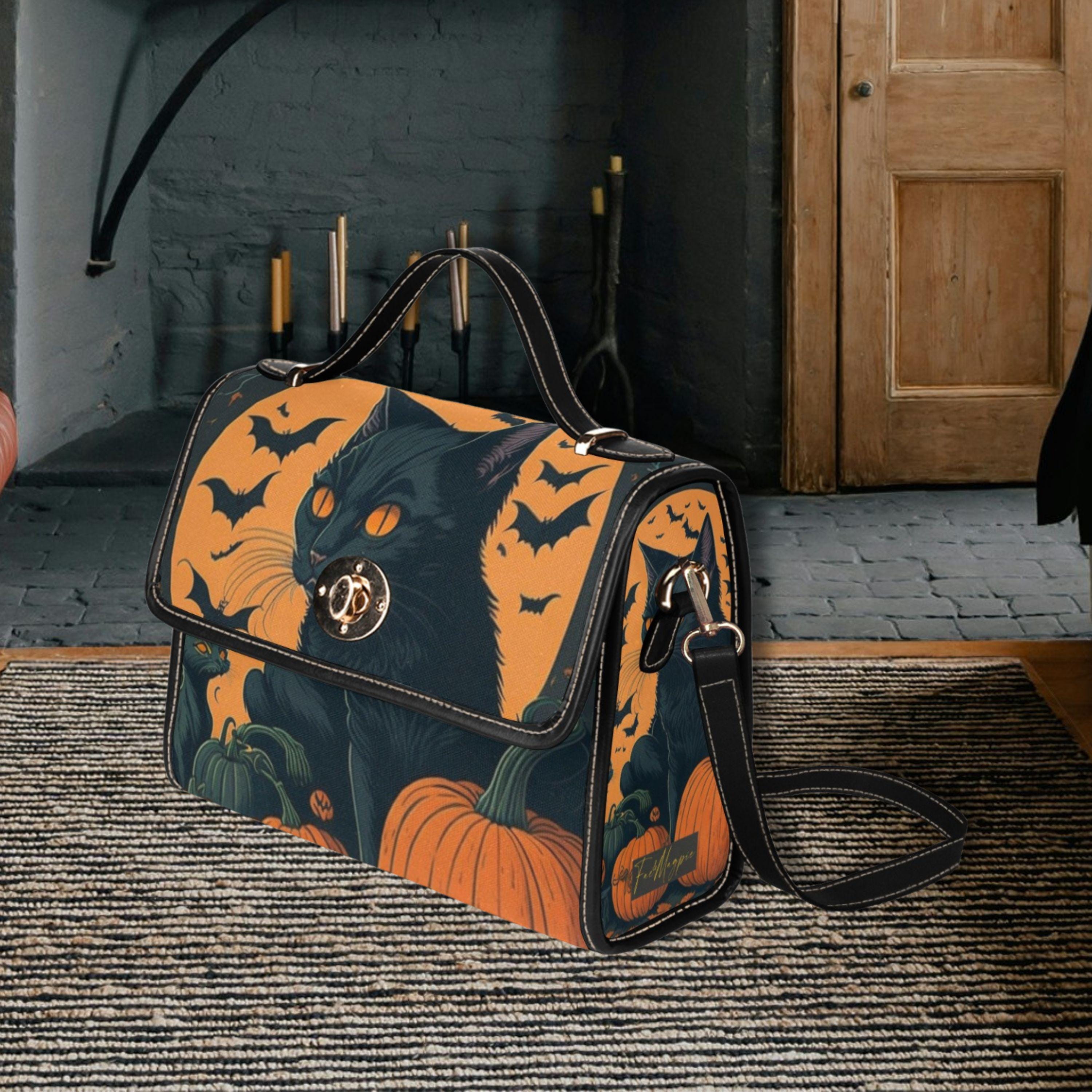Halloween Cat Satchel Bag
