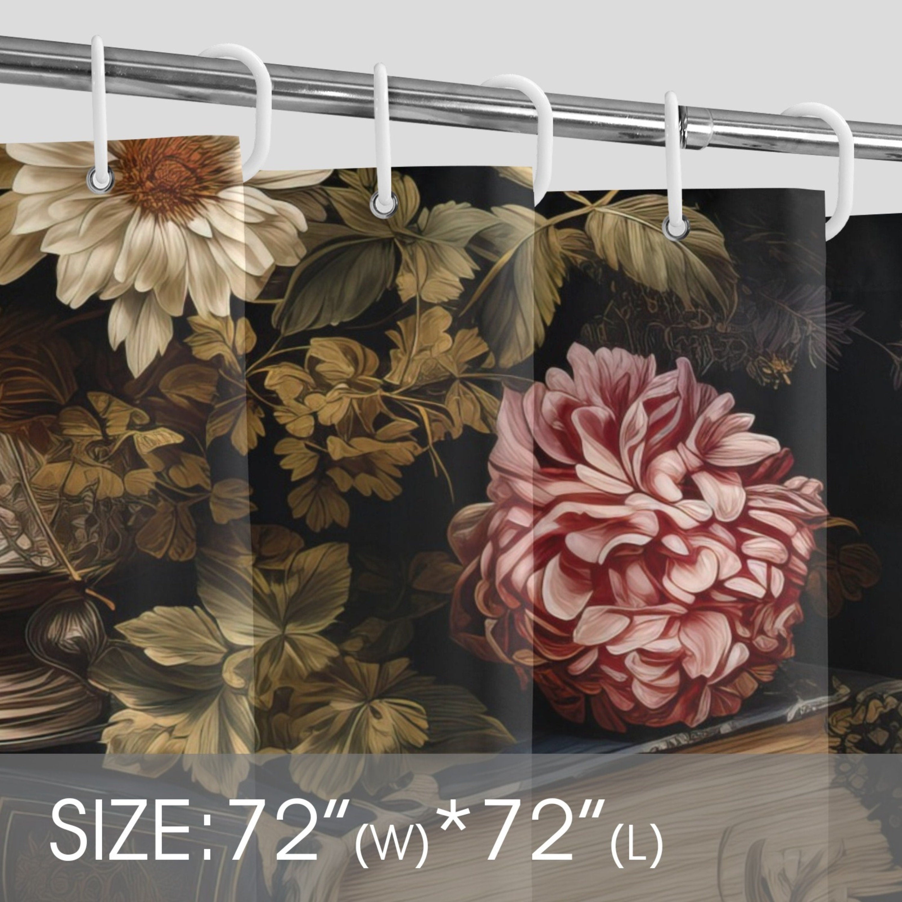 Vintage Books Shower Curtain