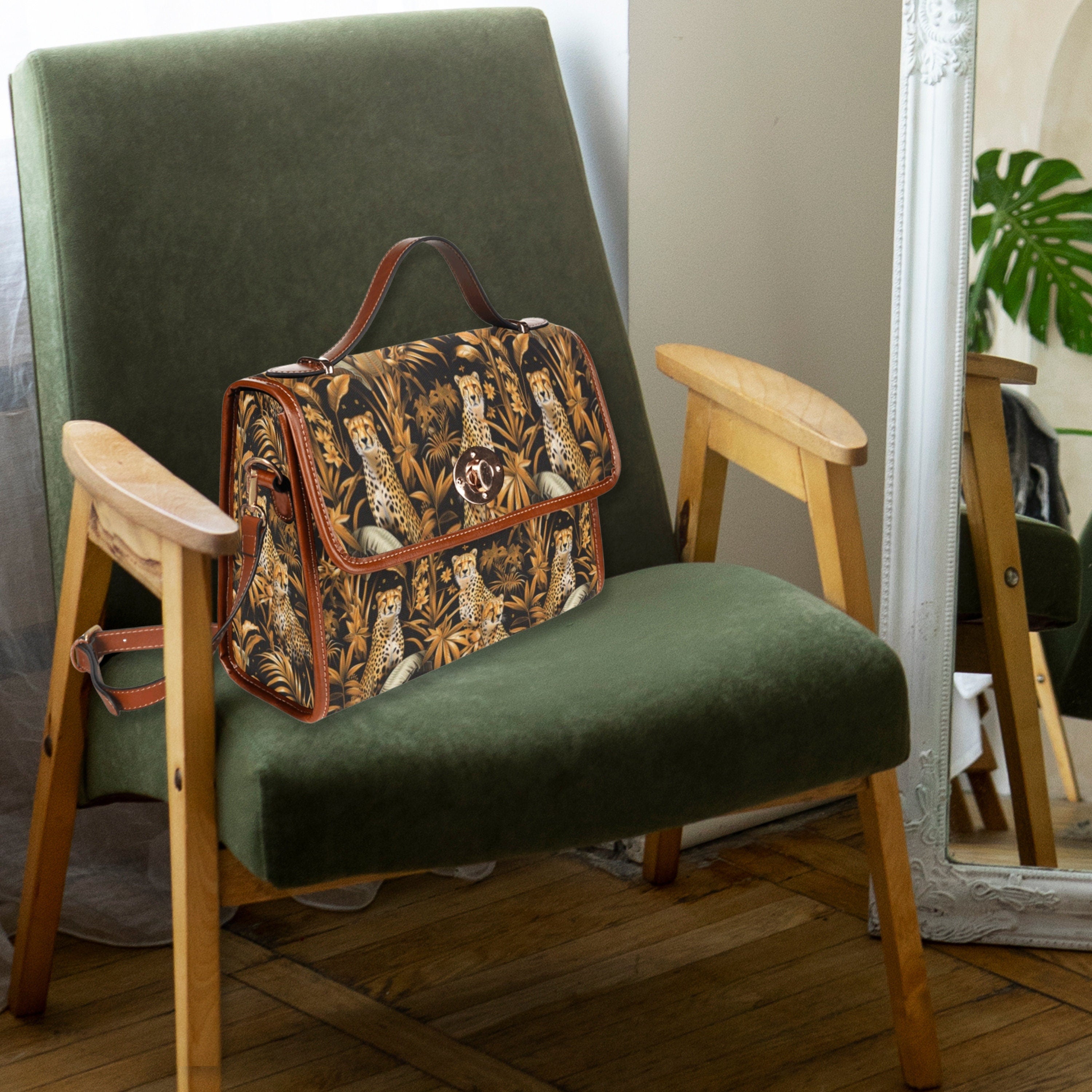 Wild Cheetah Satchel Bag