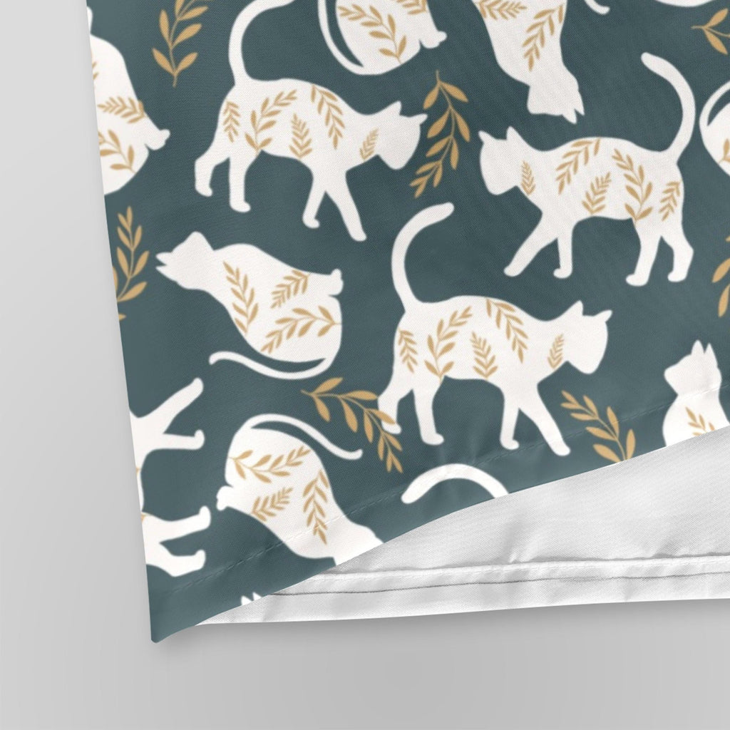 White Cats Shower Curtain