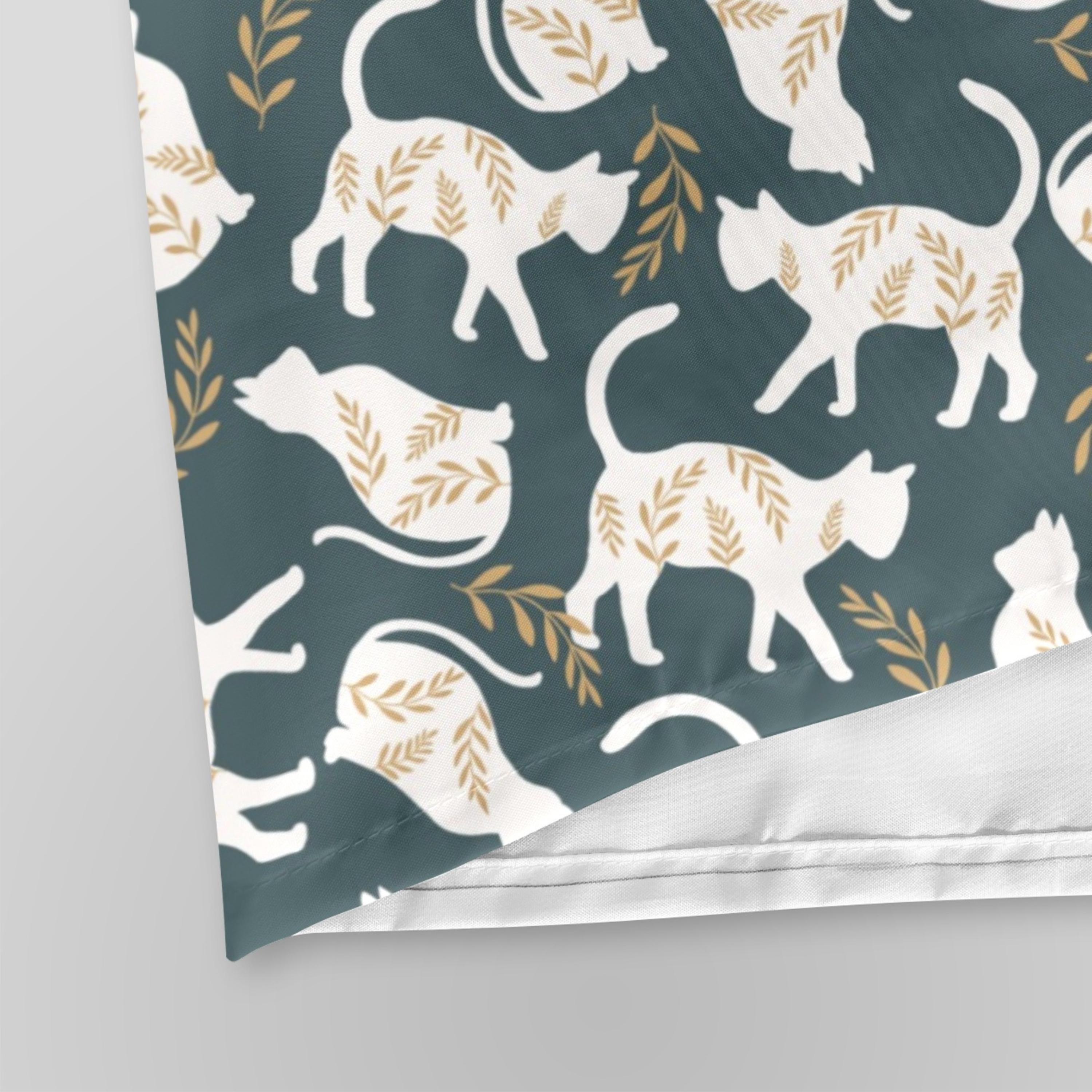 White Cats Shower Curtain