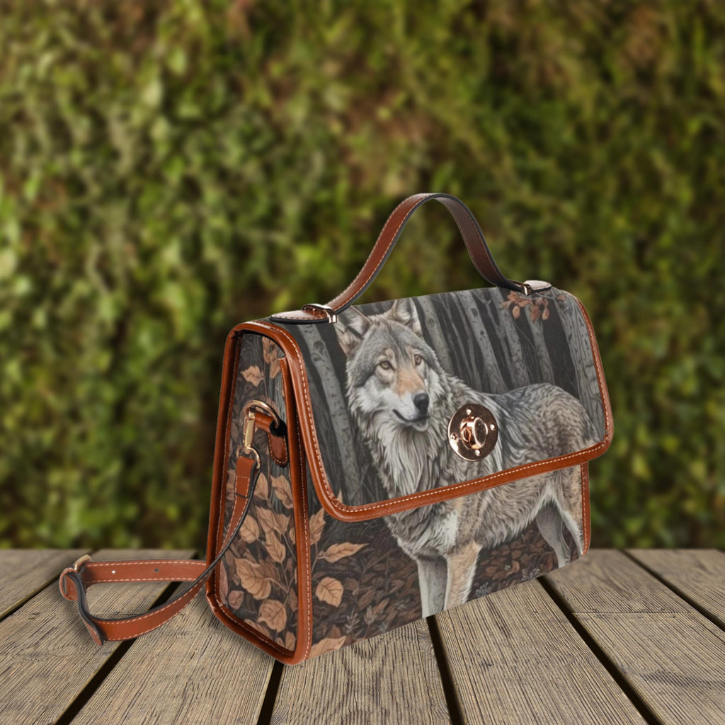 Grey Wolf Satchel Bag