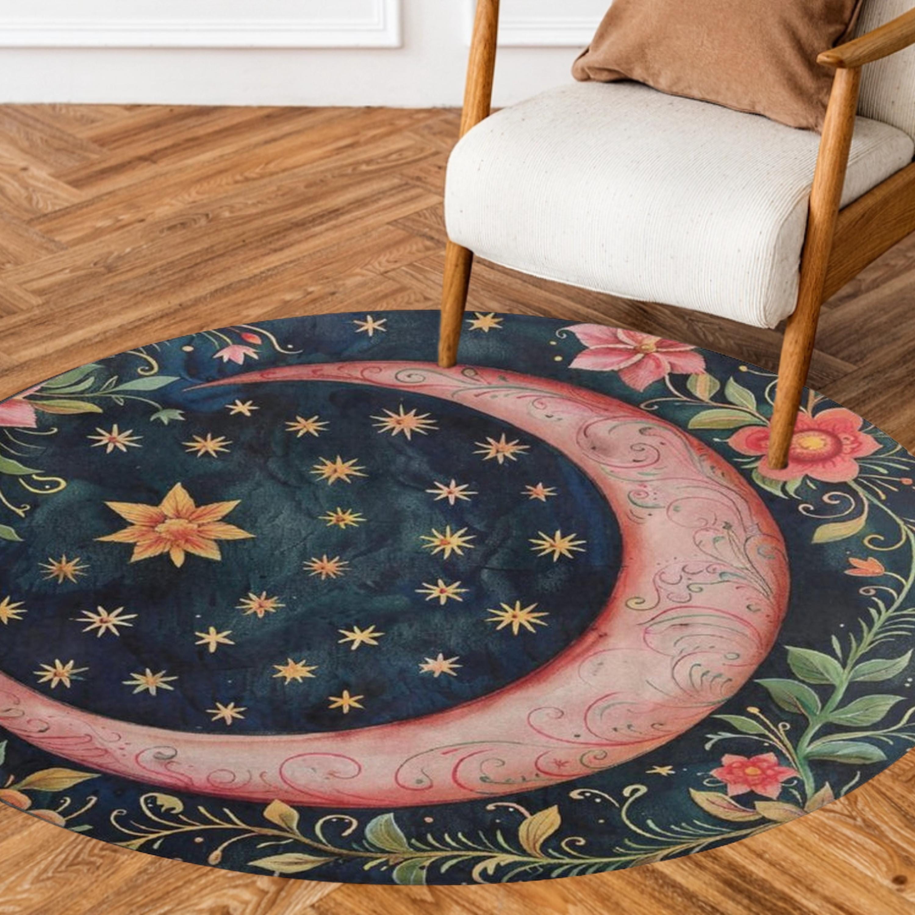 Pink Moon Floor Mat