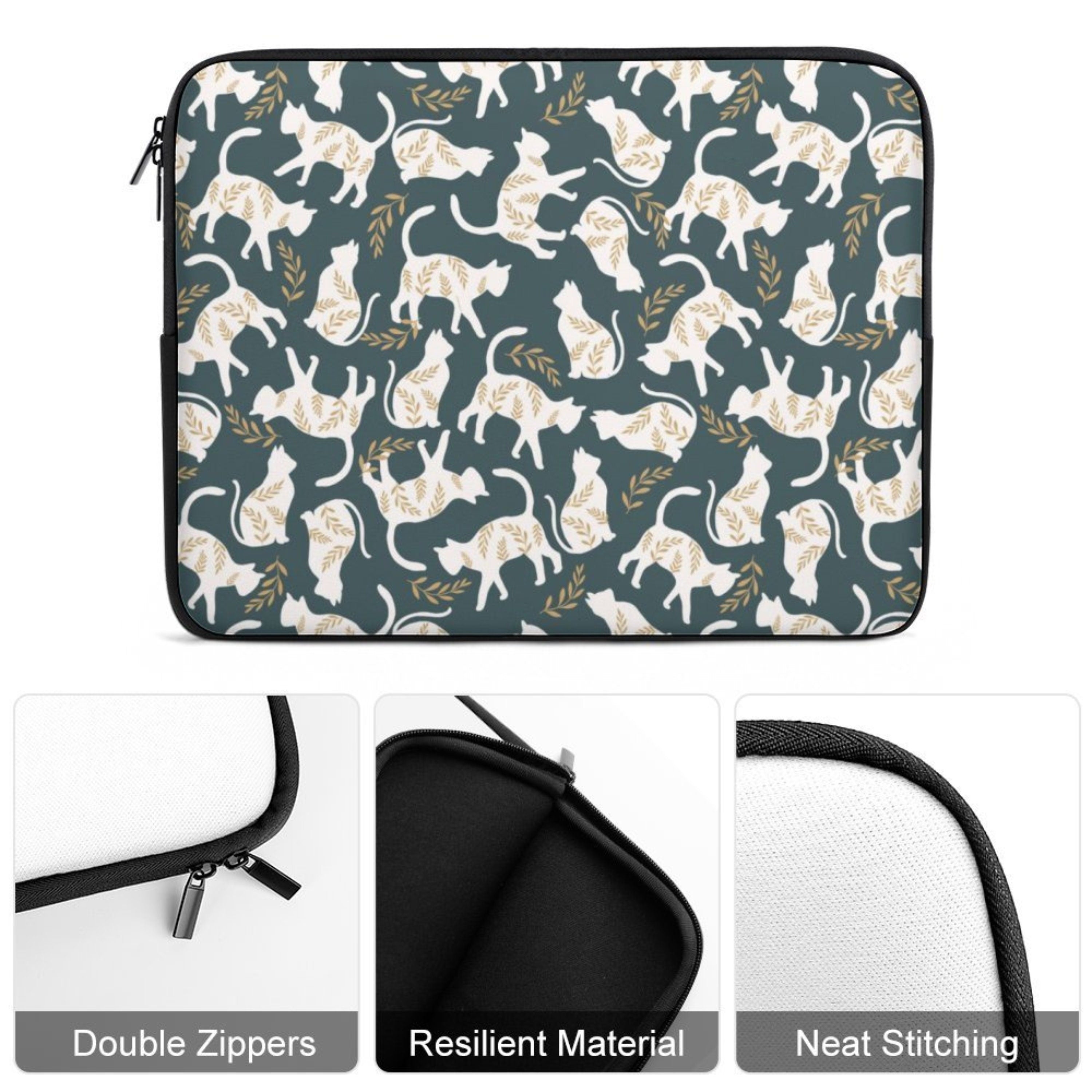 White Cats Laptop Sleeve