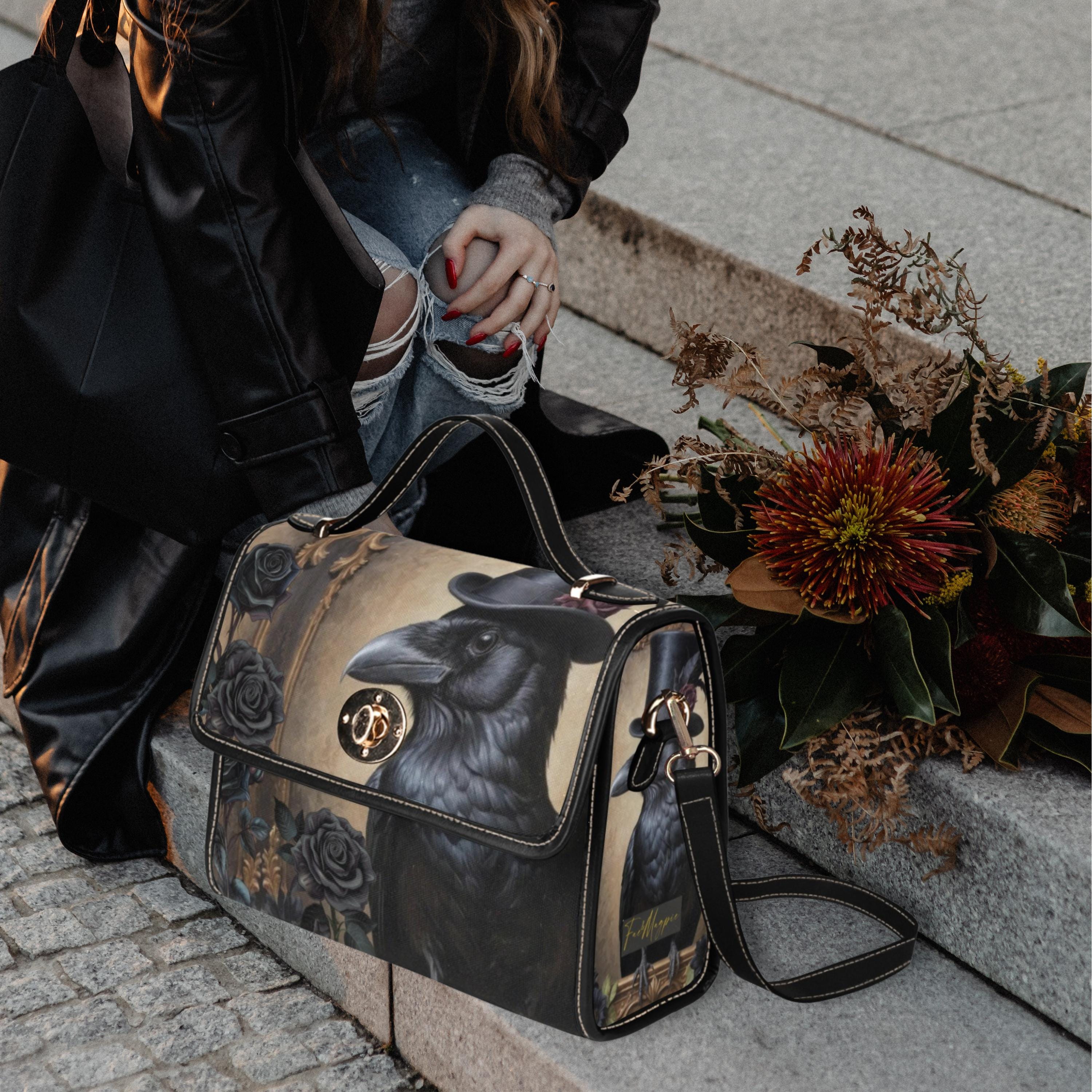 Crow Satchel Bag