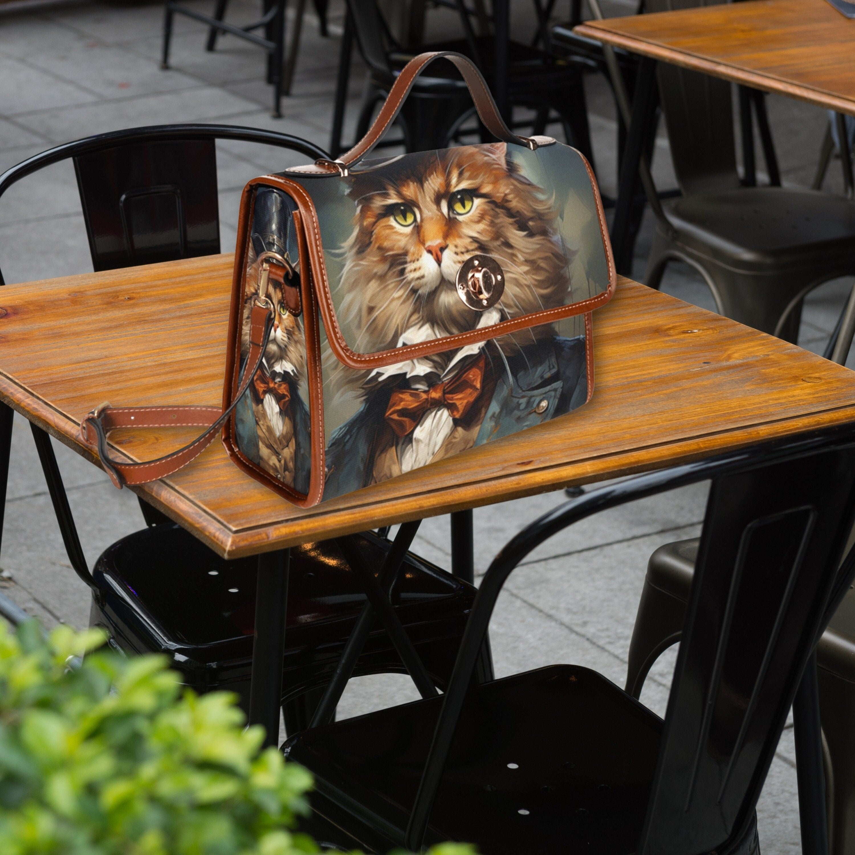 Gentleman Cat Satchel Bag