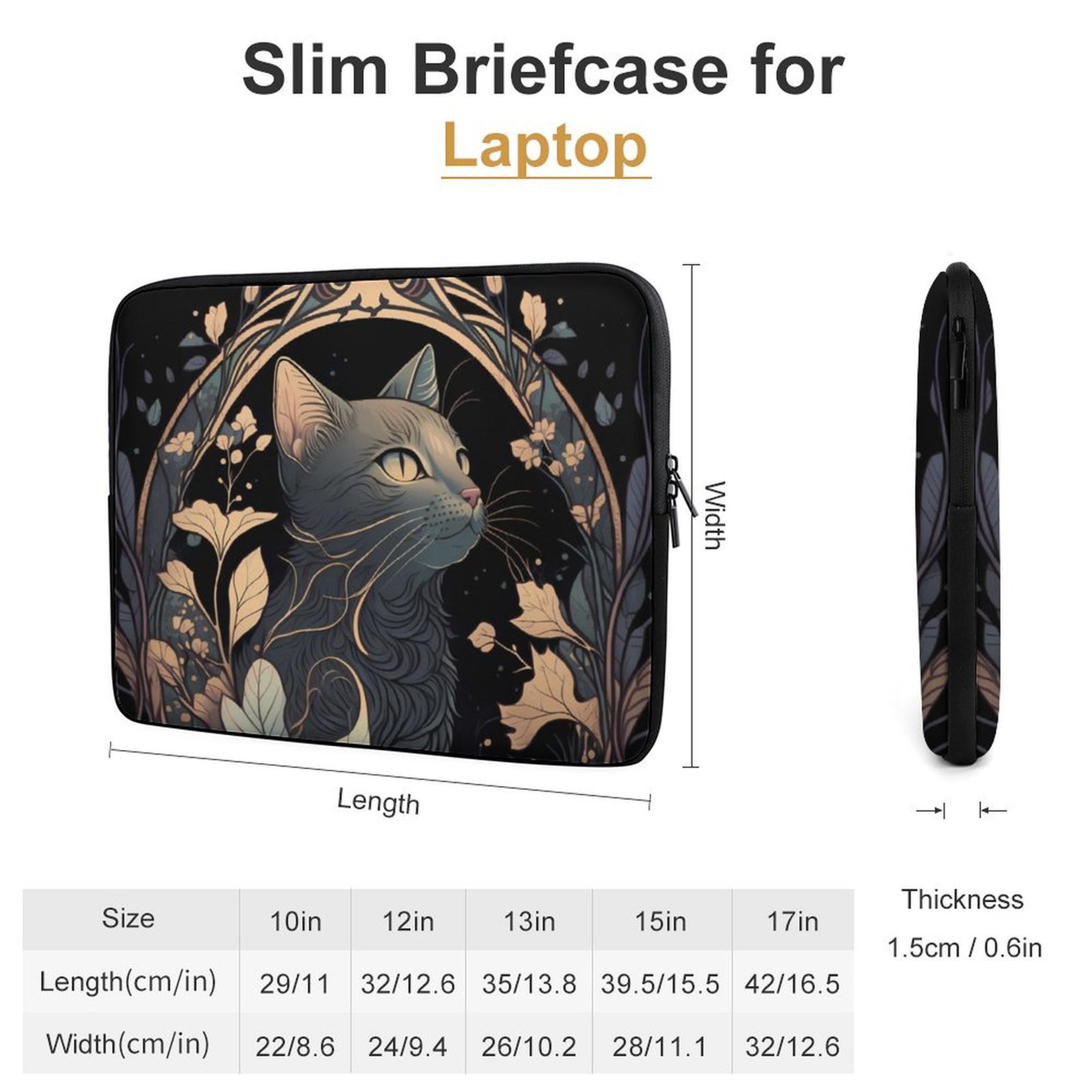 Mystic Cat Laptop Sleeve