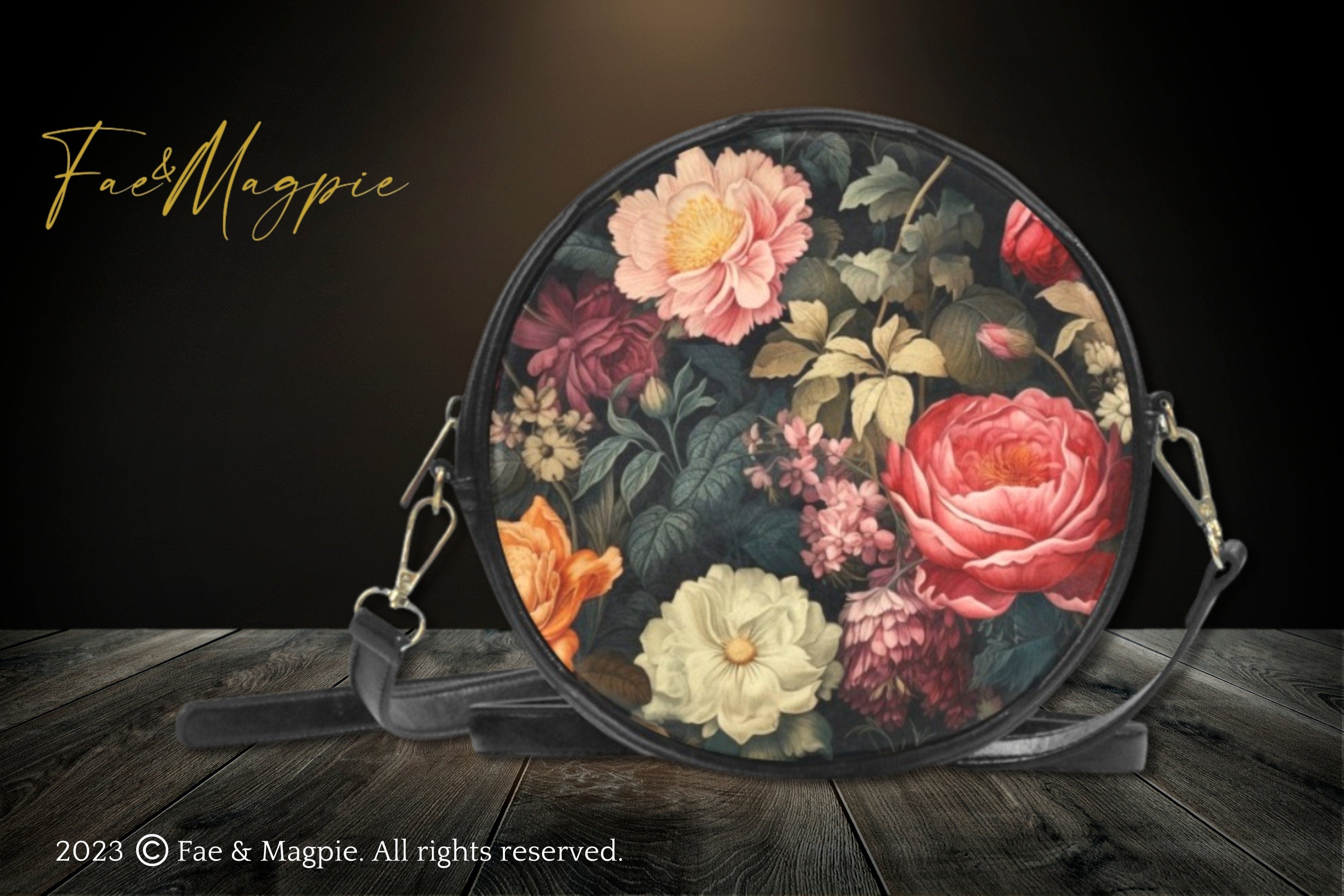 Botanical Flower Drum Bag