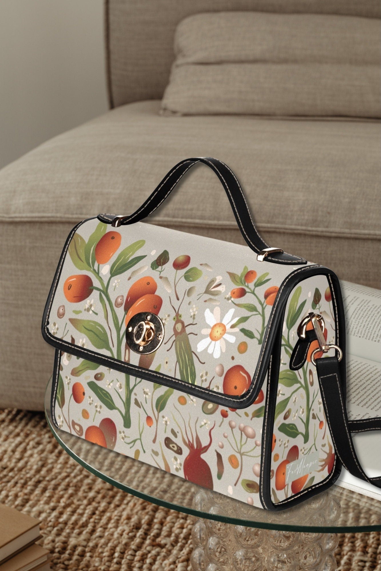 Meadow Berries Satchel Bag