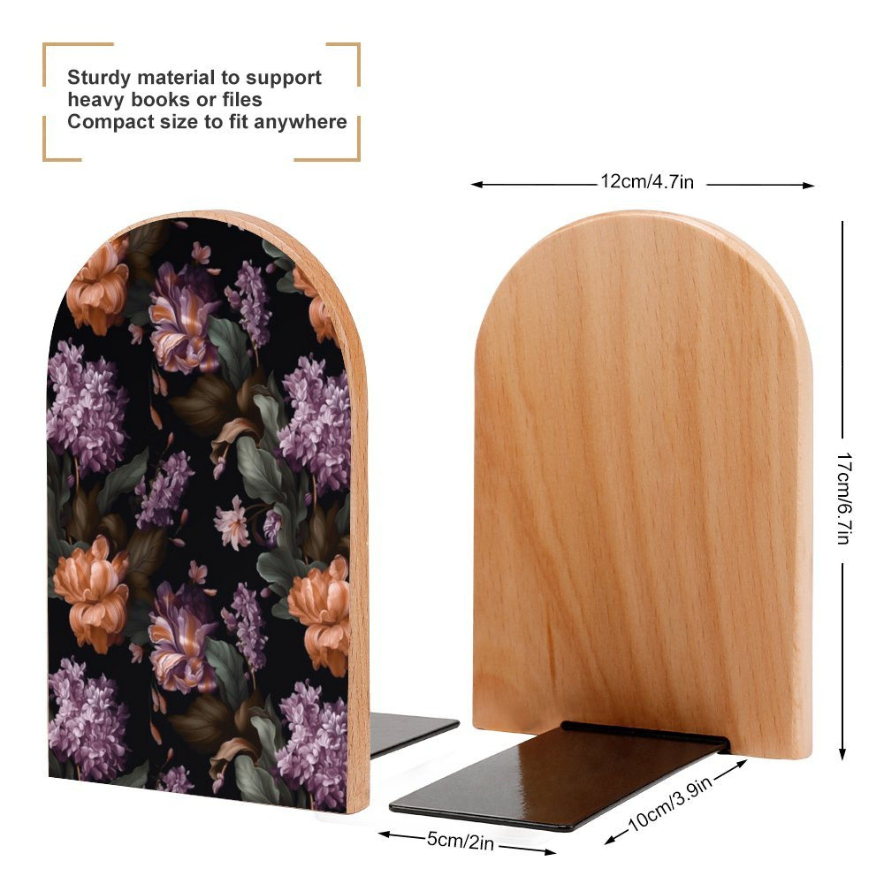 Baroque Floral Bookends