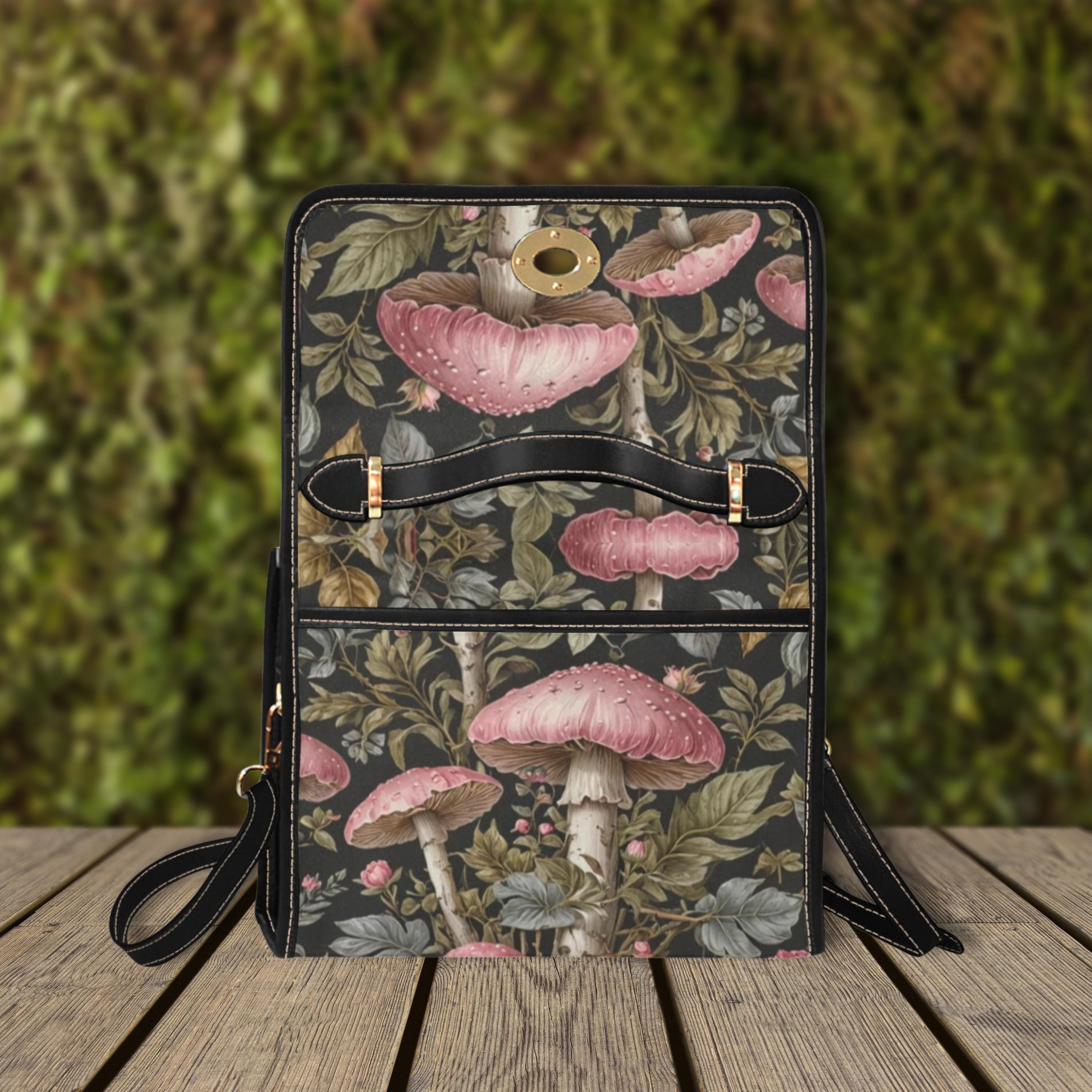 Pink Mushroom Satchel Bag