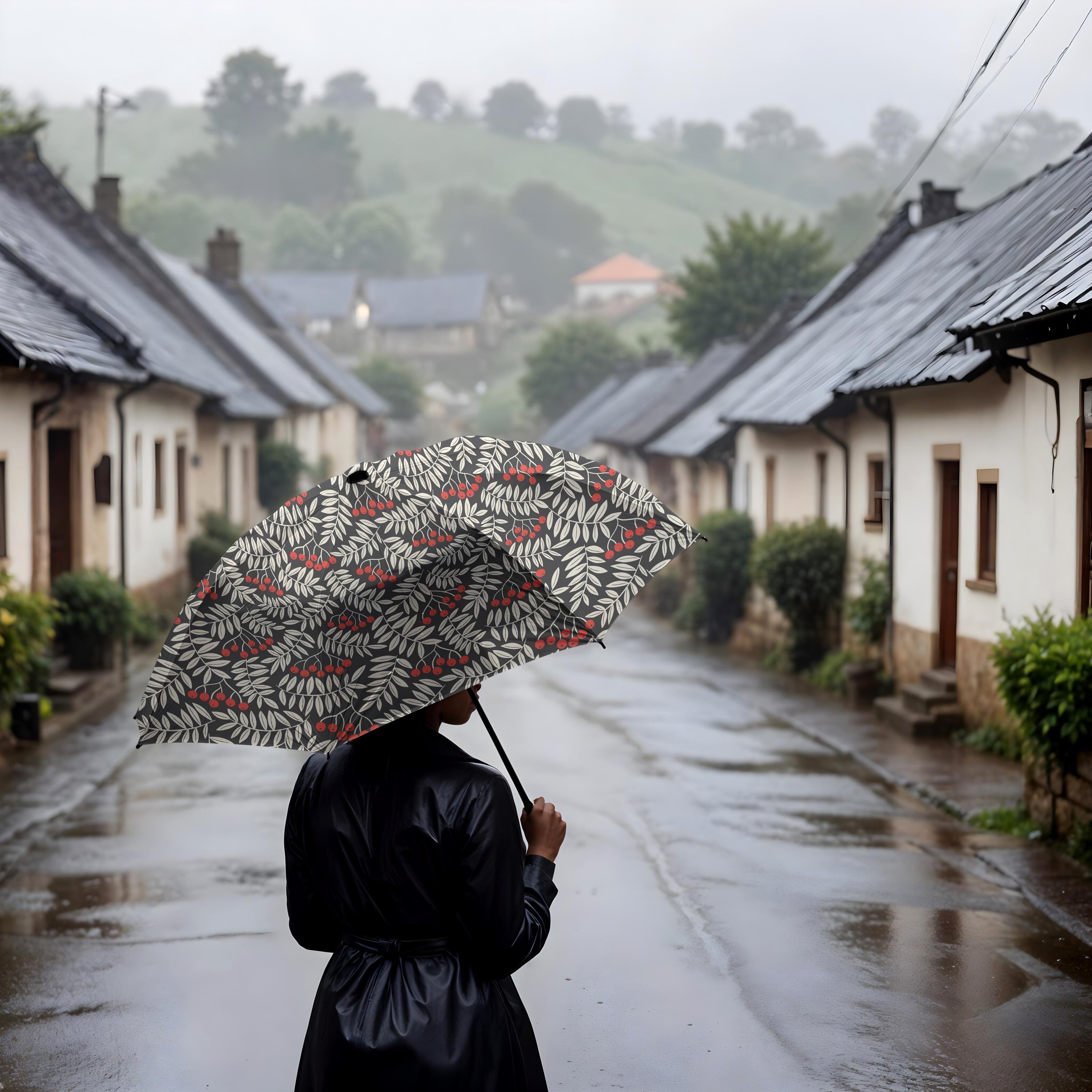 Winter Berries Umbrella