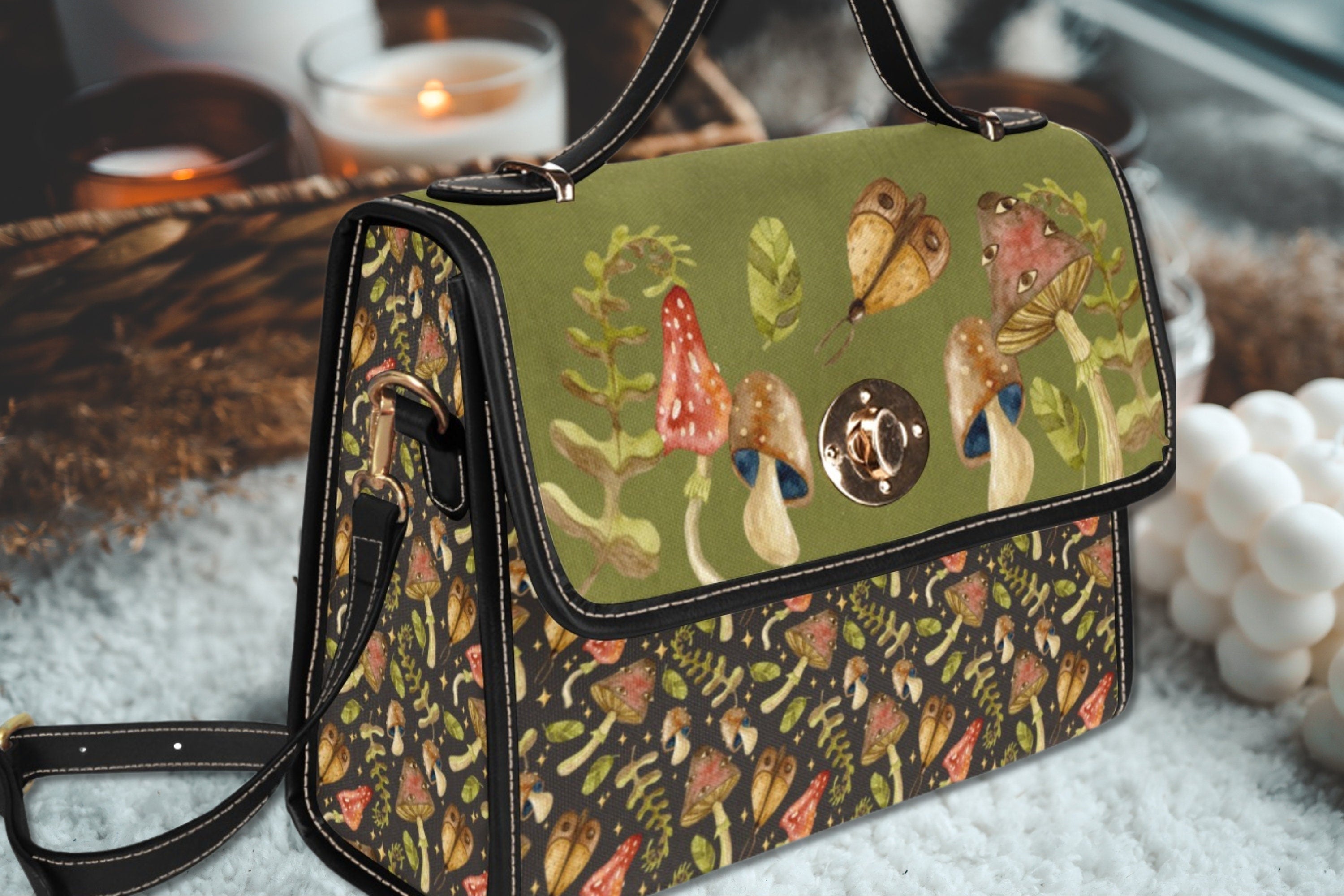 Mushroom Satchel Bag