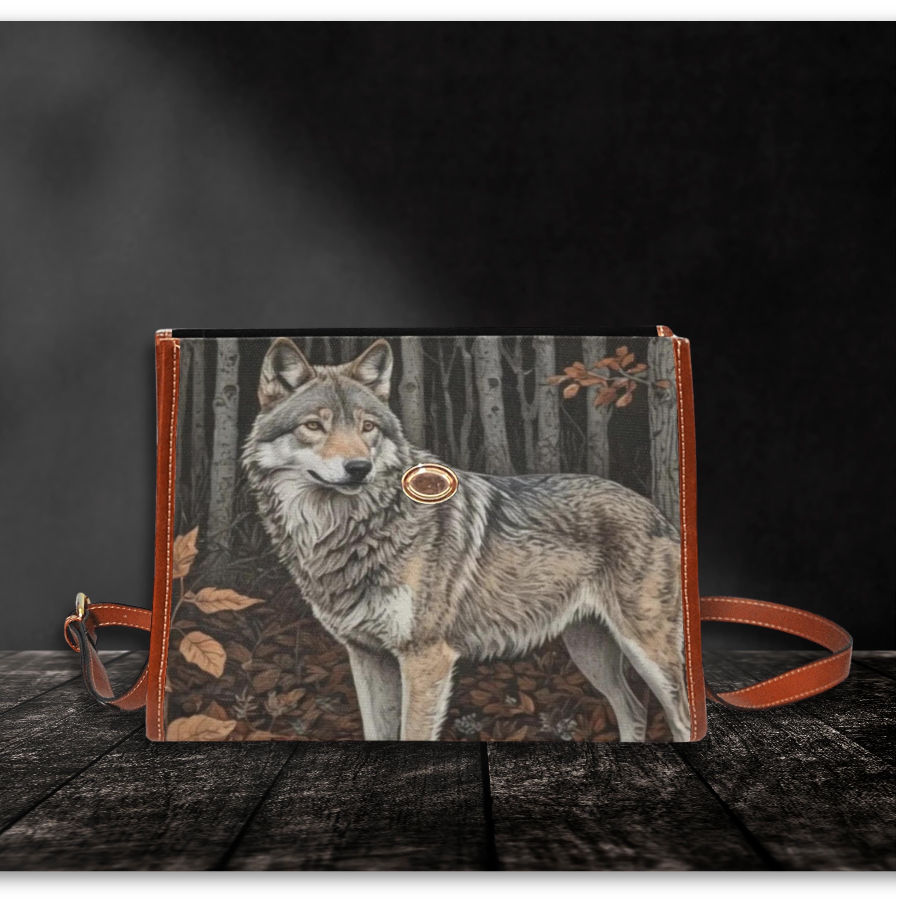 Grey Wolf Satchel Bag