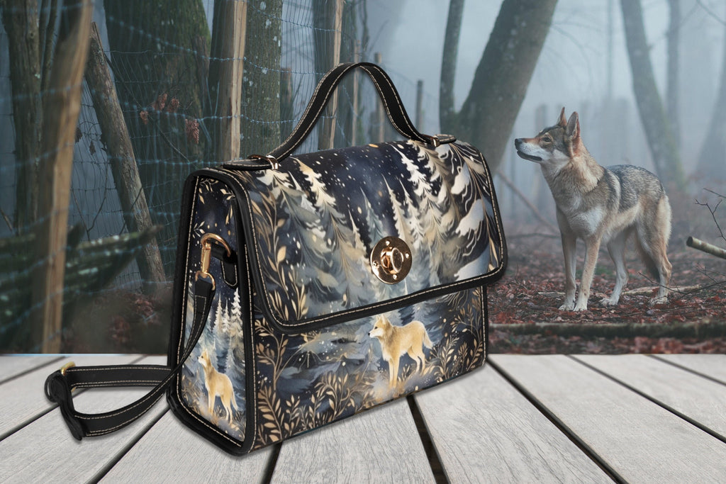Mystical Wolf Satchel Bag