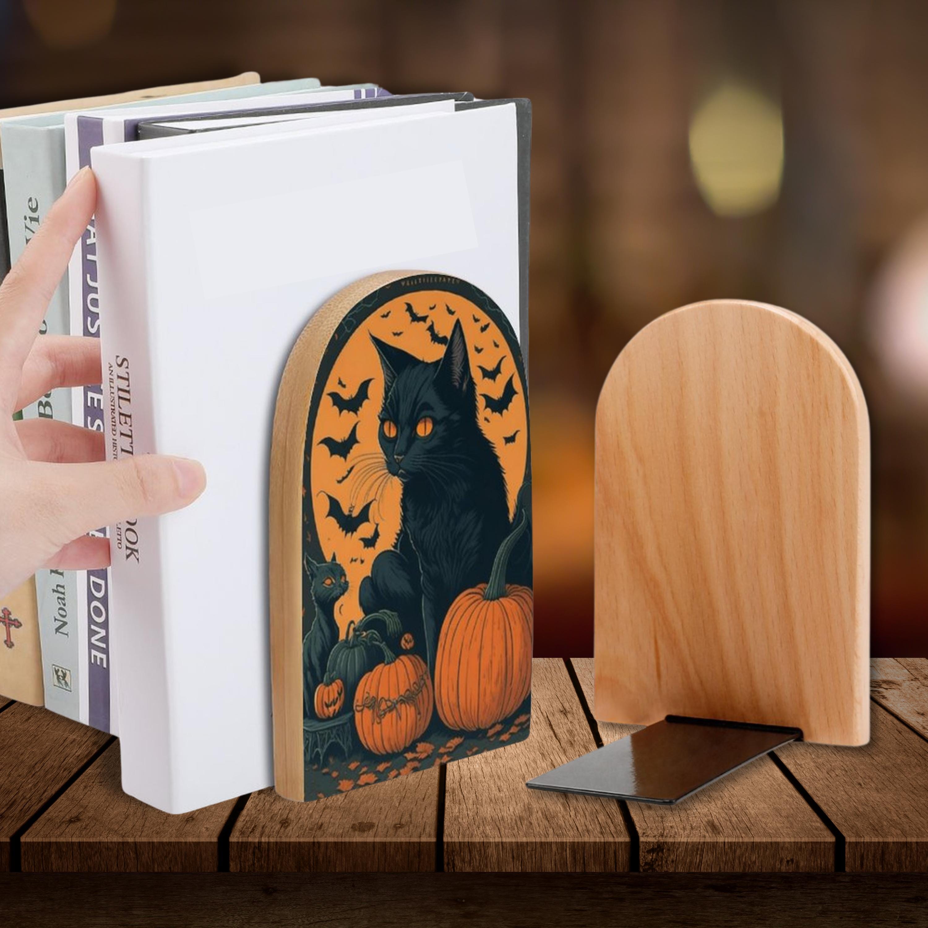 Halloween Cat Bookends