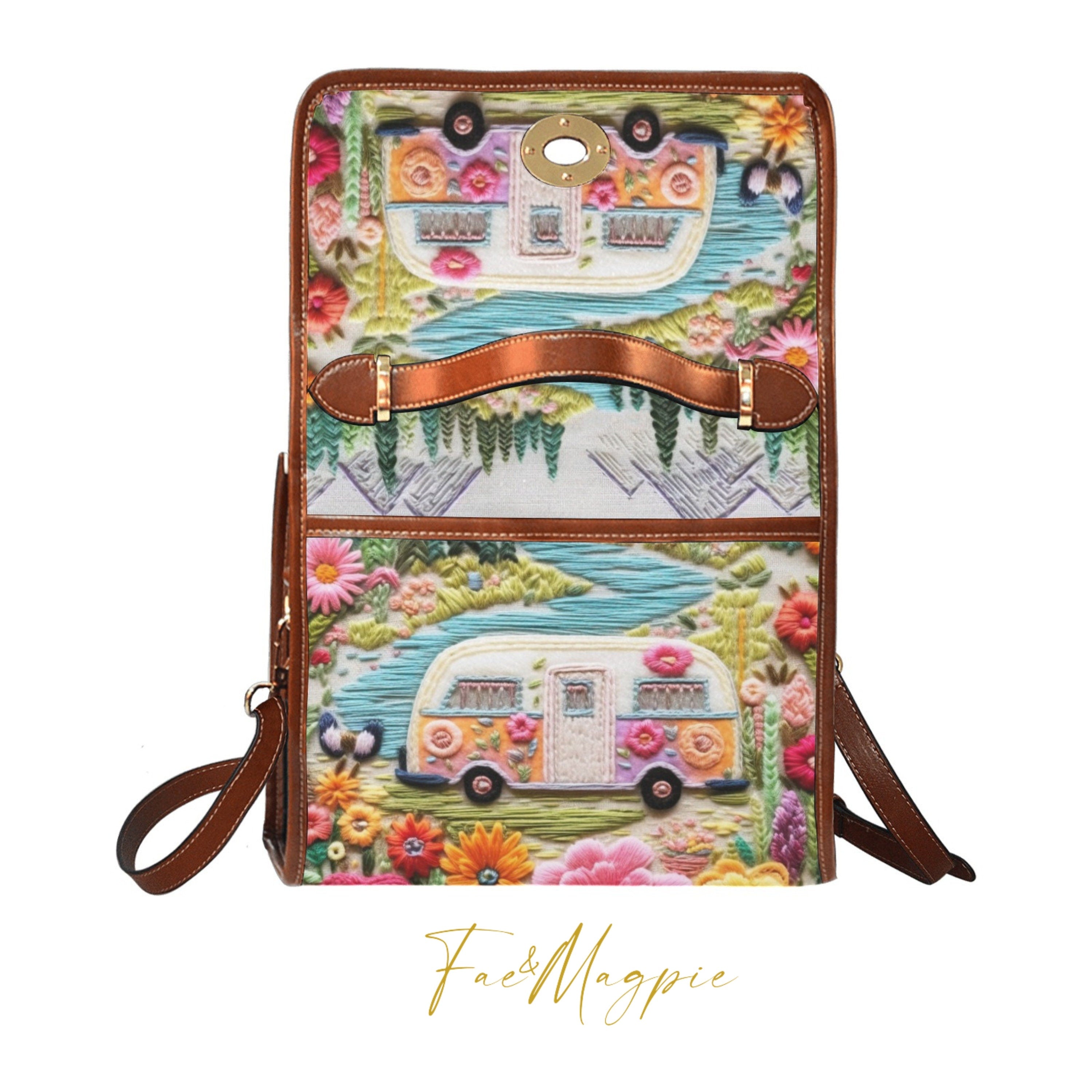 Retro Camper Satchel Bag