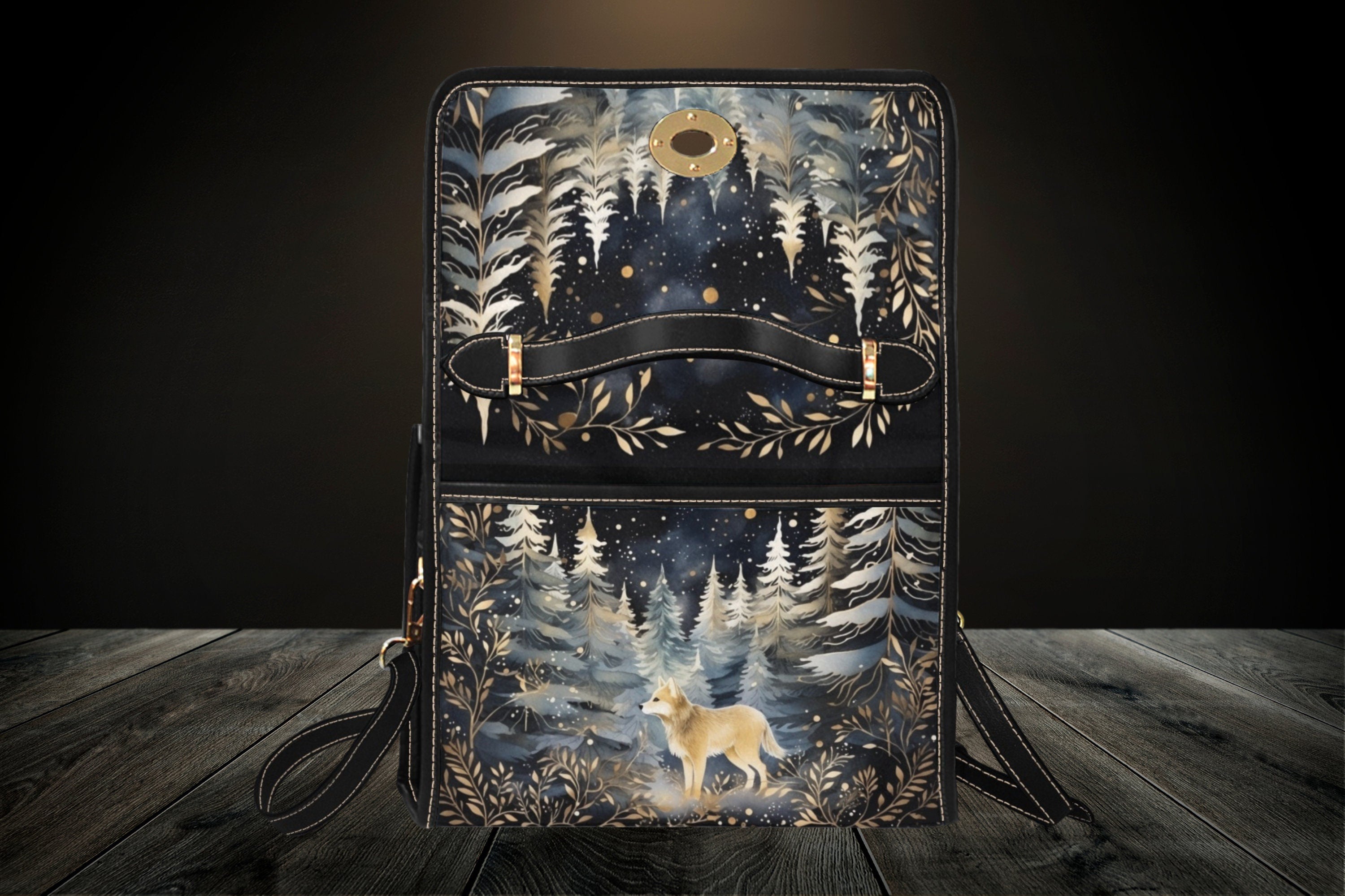 Mystical Wolf Satchel Bag