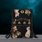 Fae & Magpie Bengal Cat satchel handbag with a sleek design, featuring a realistic Bengal cat illustration and a stylish strap.