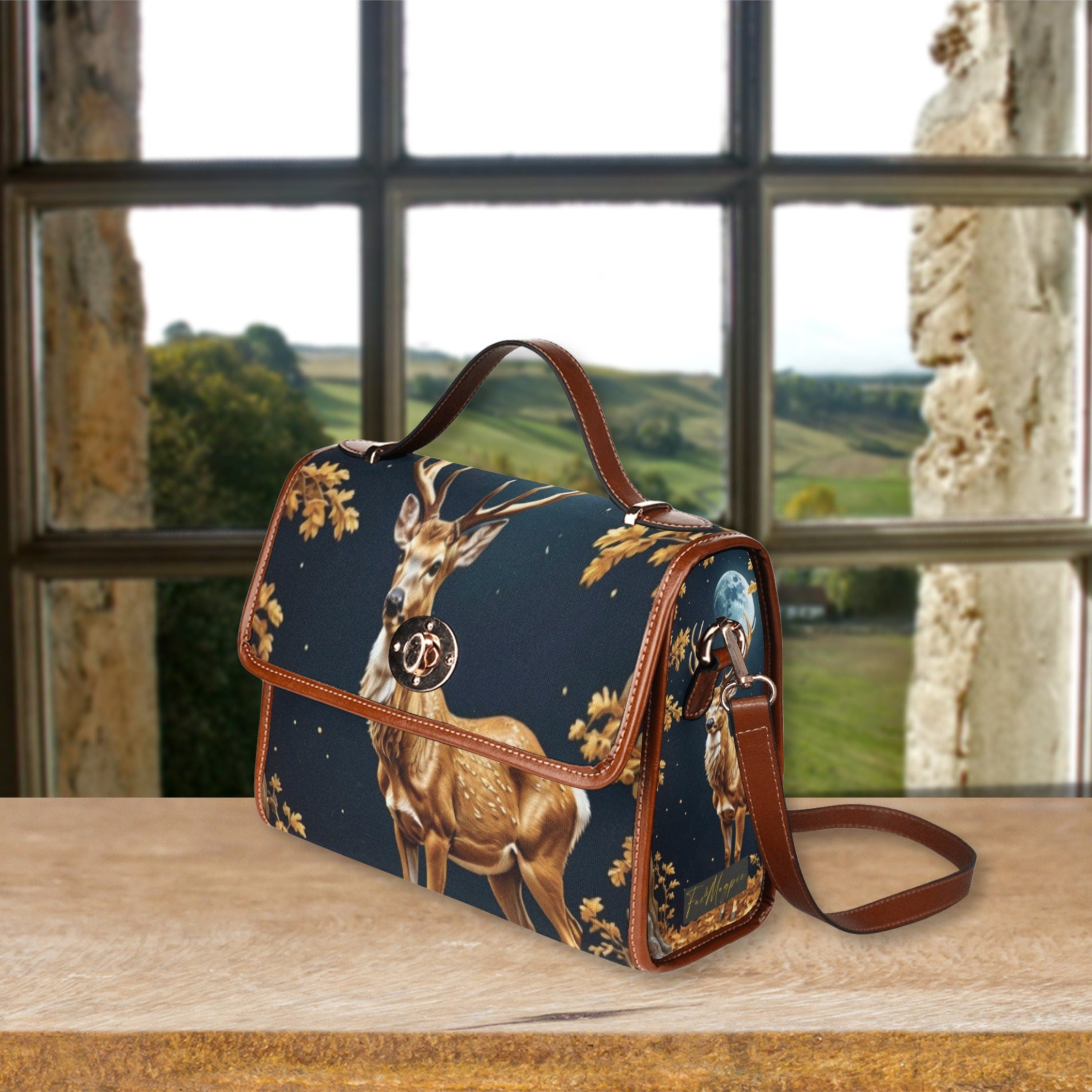 Baroque Stag Satchel Bag