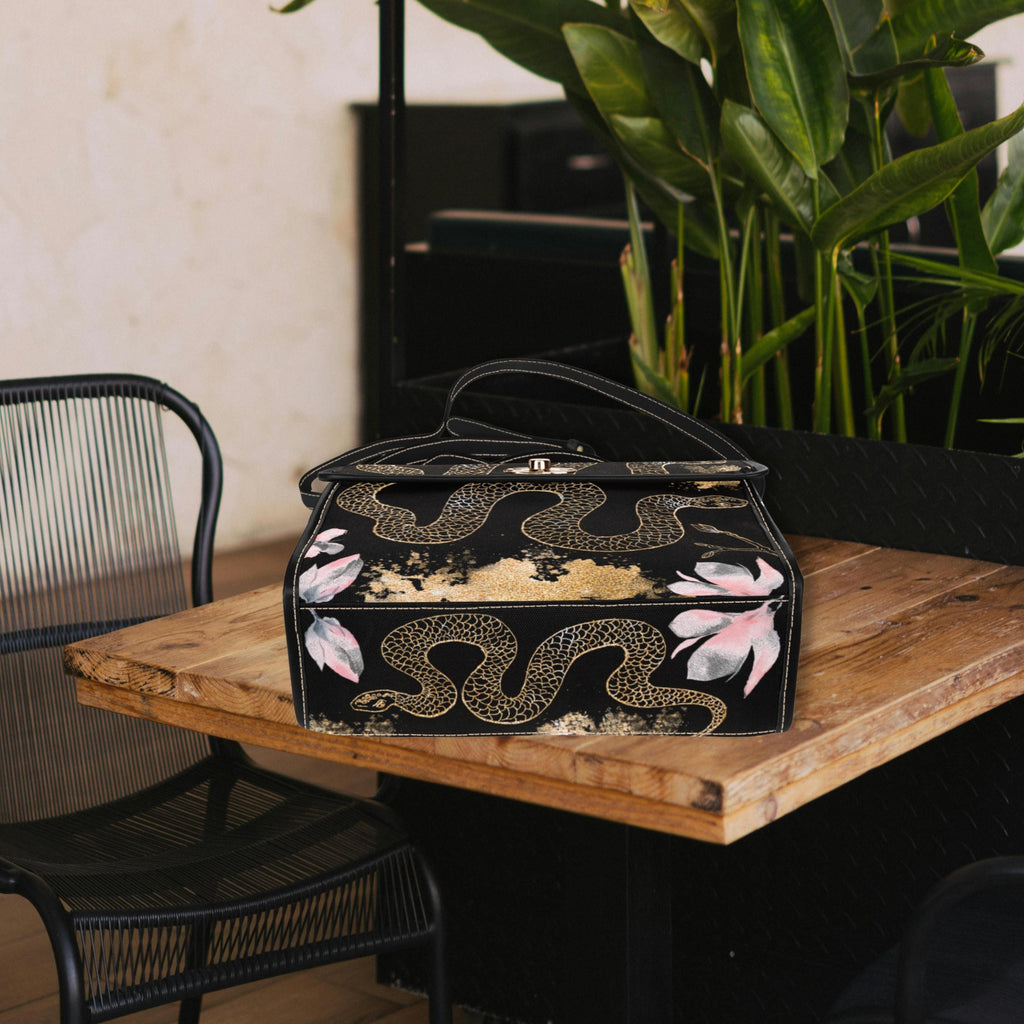 Snake Satchel Bag