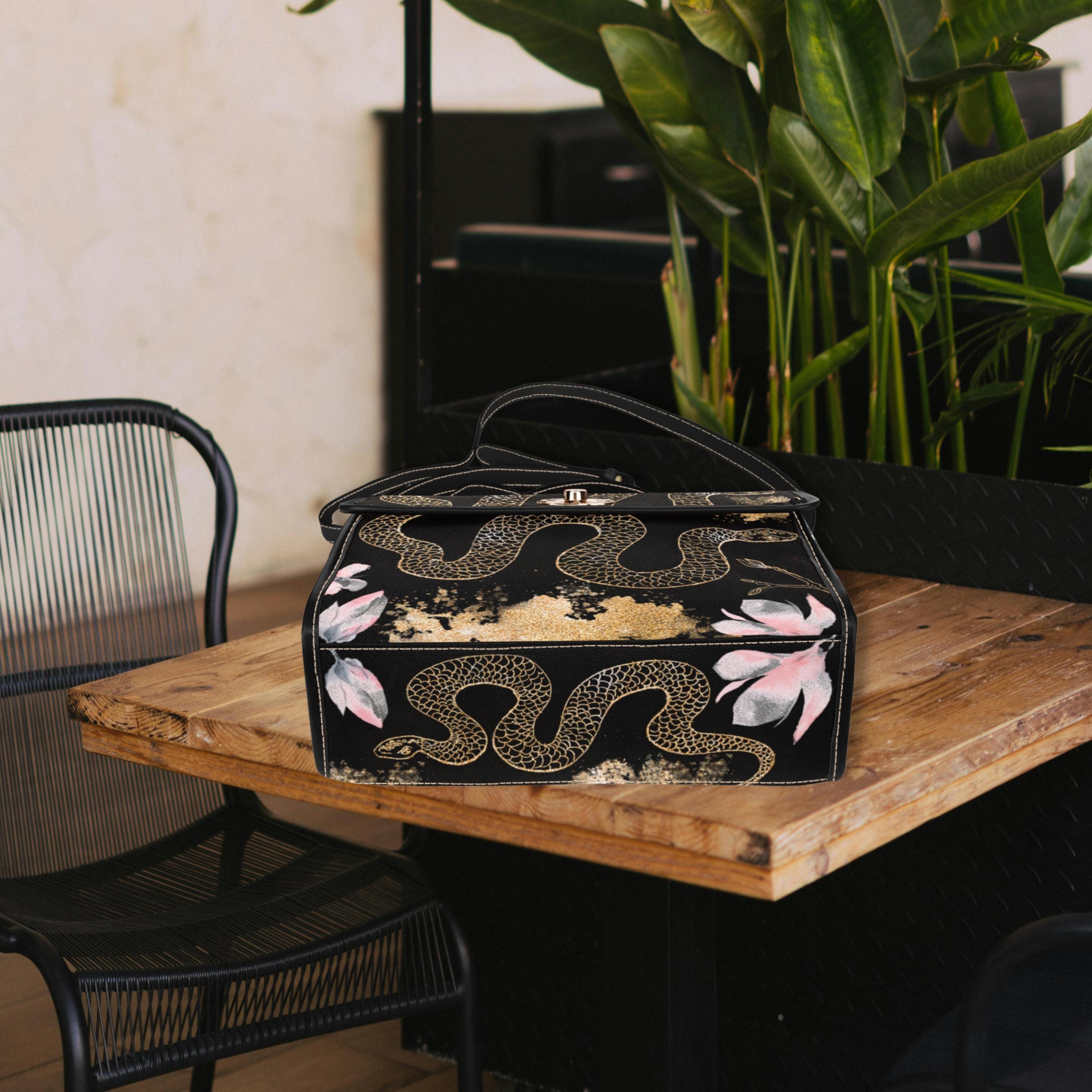 Snake Satchel Bag