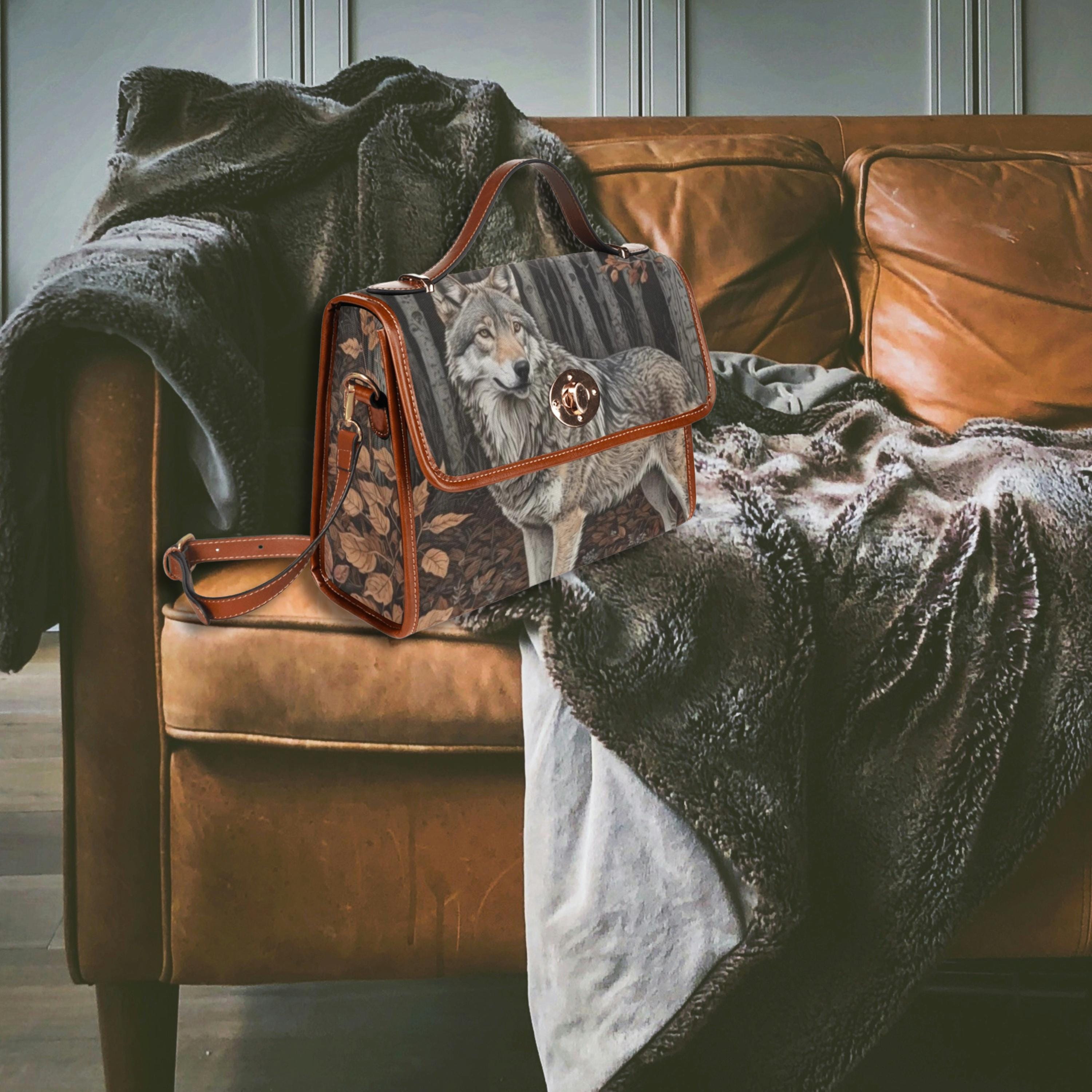 Grey Wolf Satchel Bag