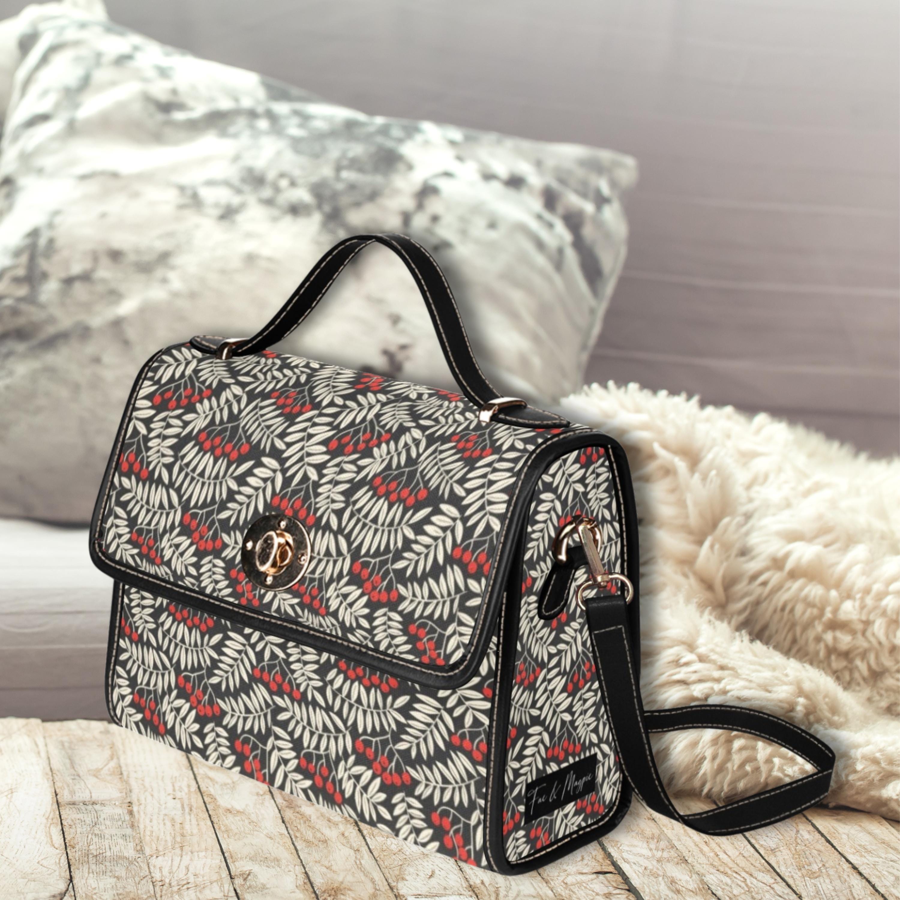 Winter Berries Satchel Bag