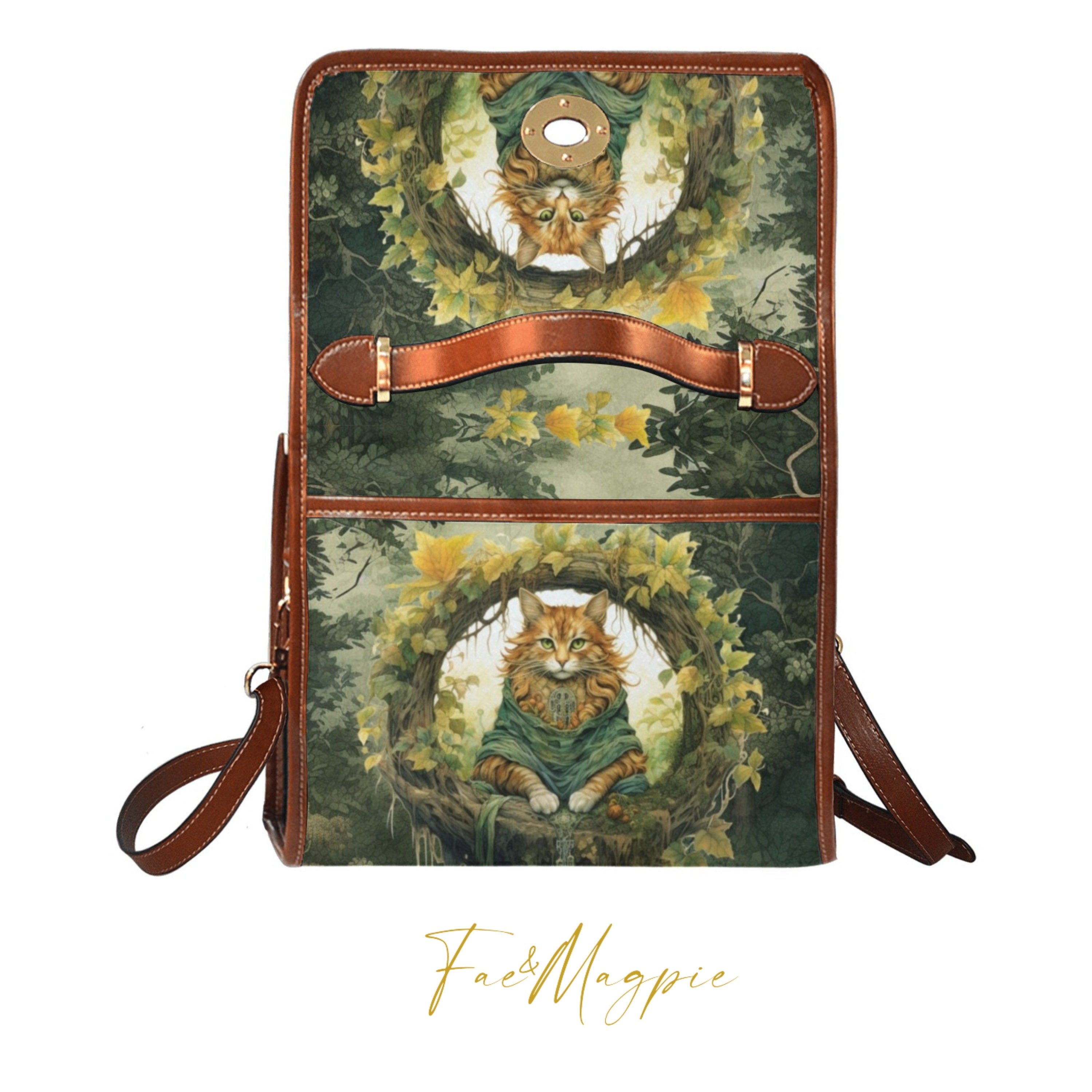 Forest Cat Satchel Bag