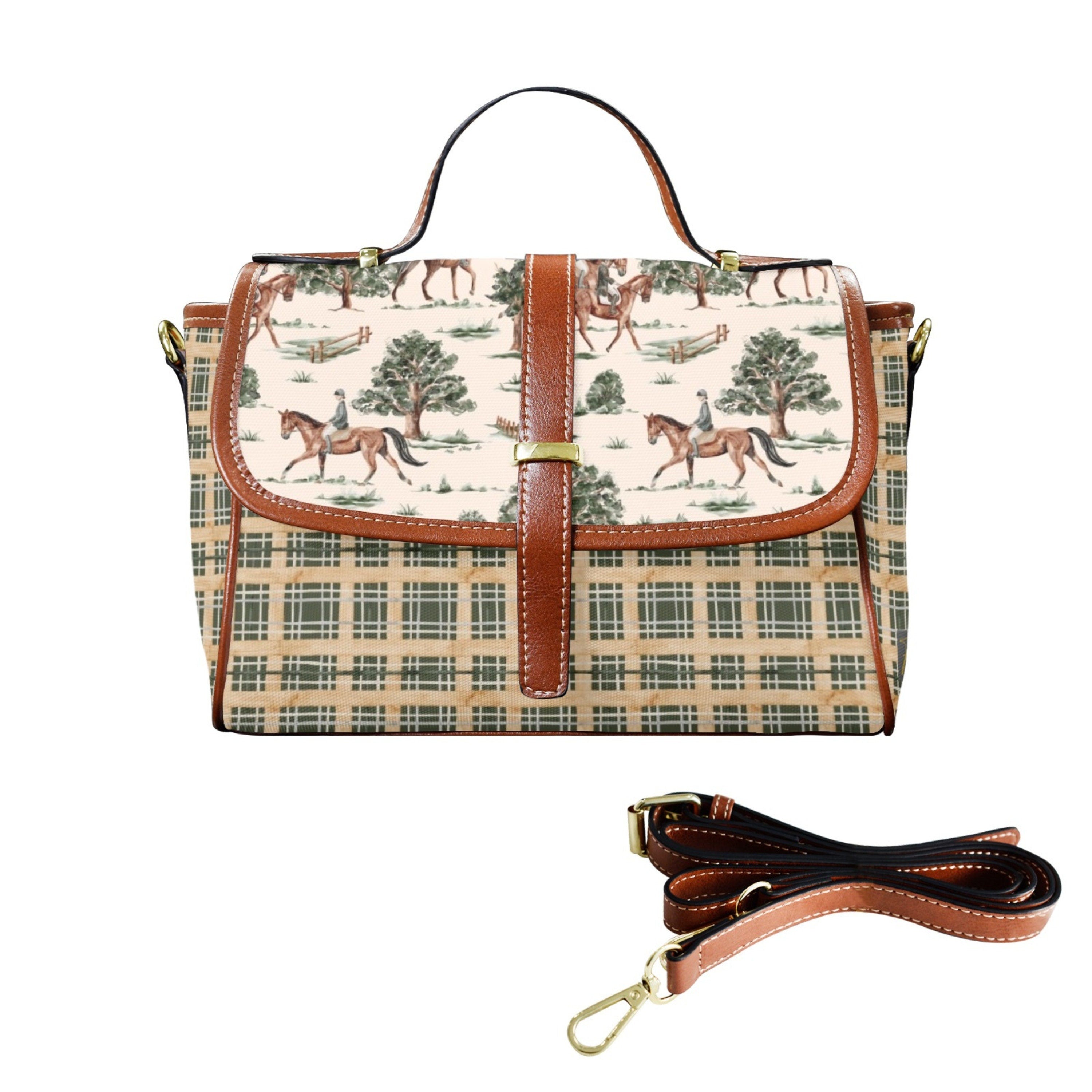 Equestrian Horses Satchel Bag