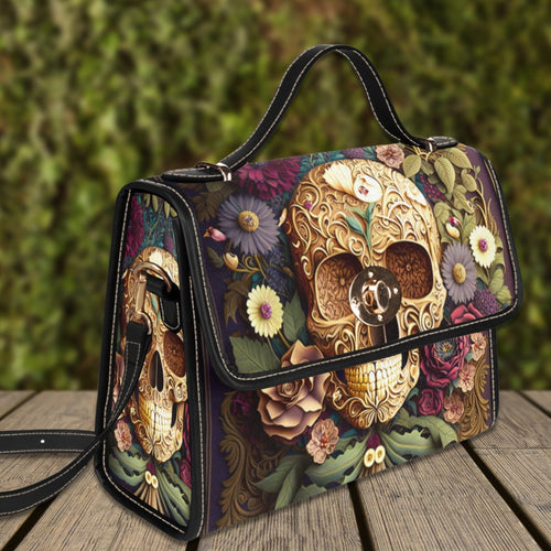 Baroque Skull Satchel Bag