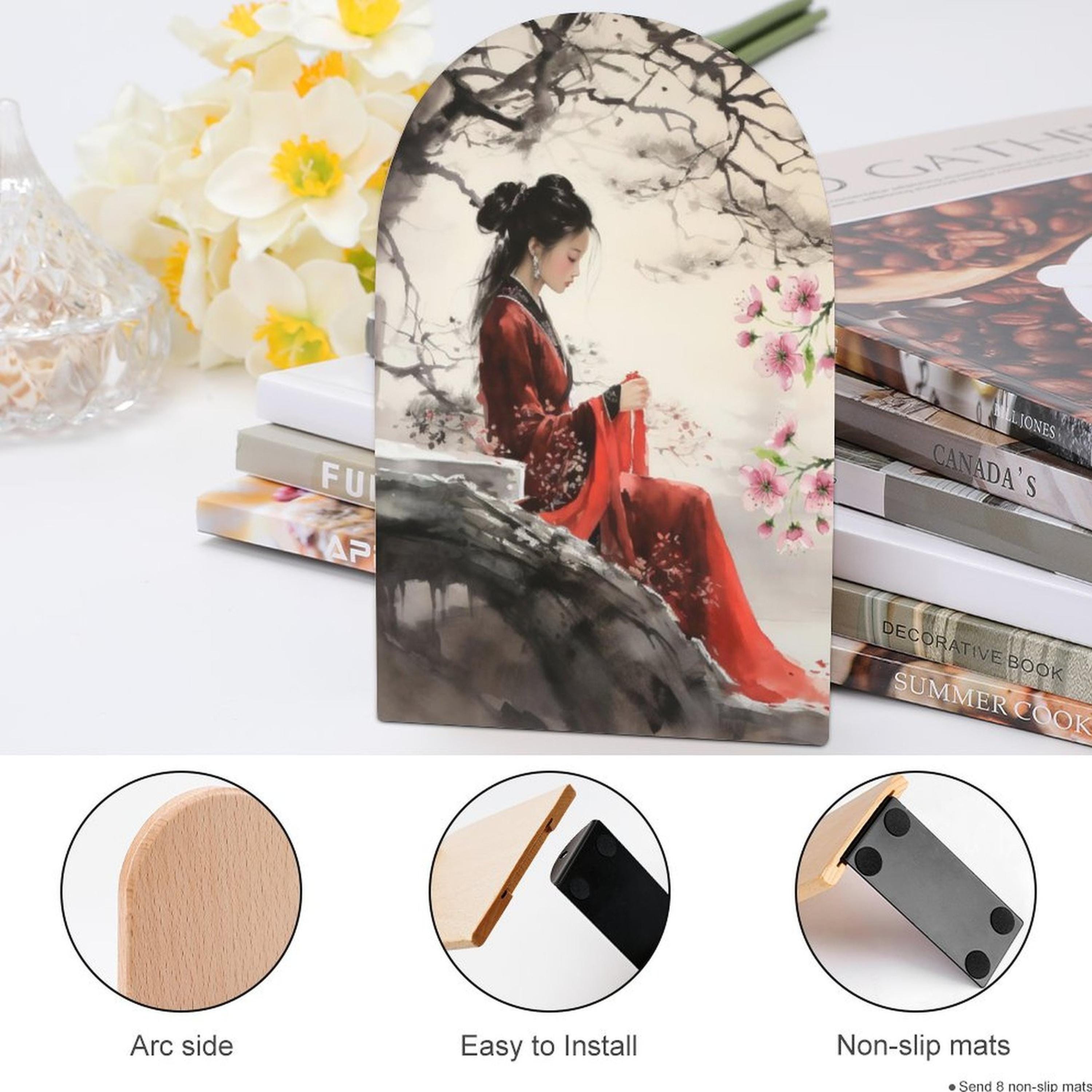 Chinese Lady Bookends