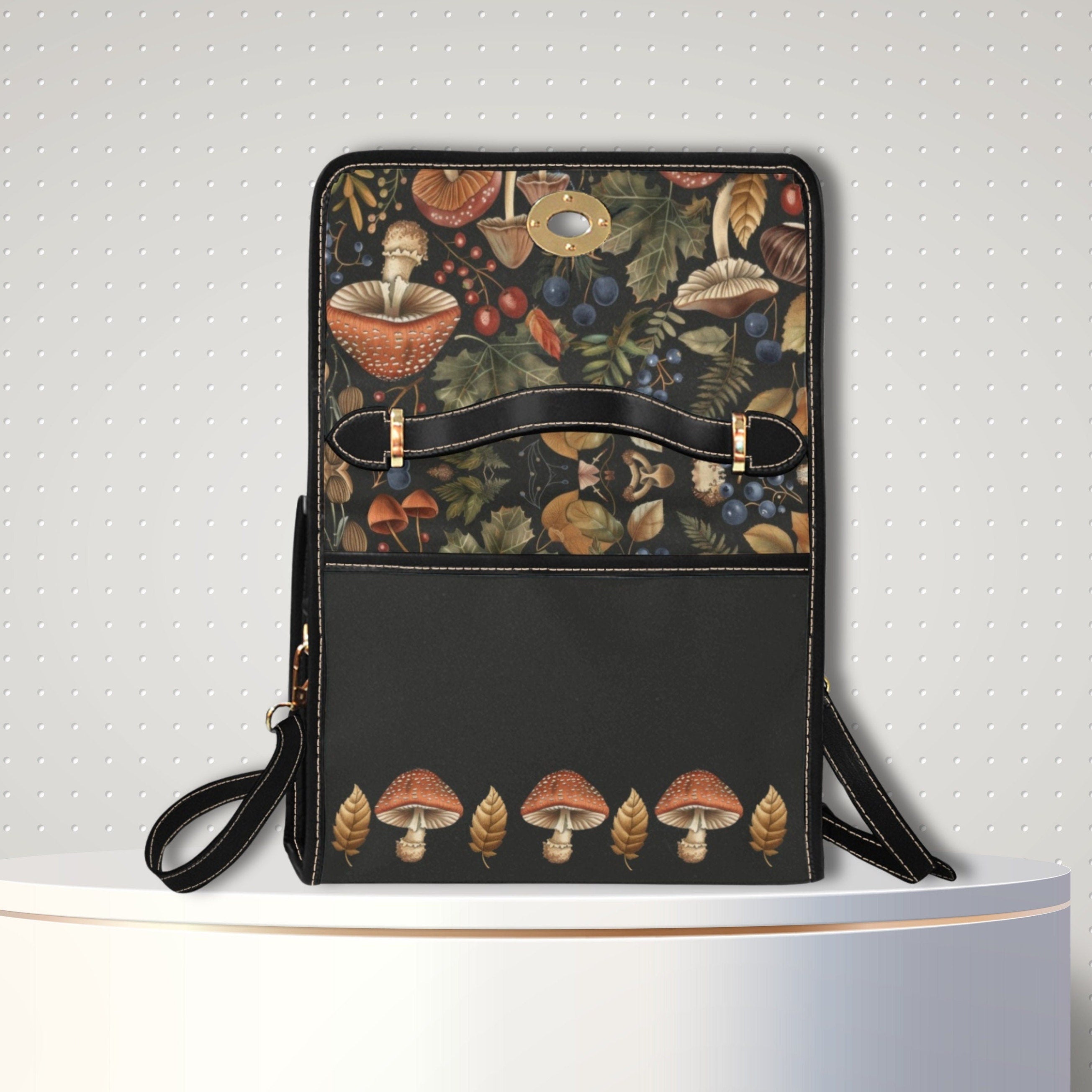 Forest Mushroom Satchel Bag