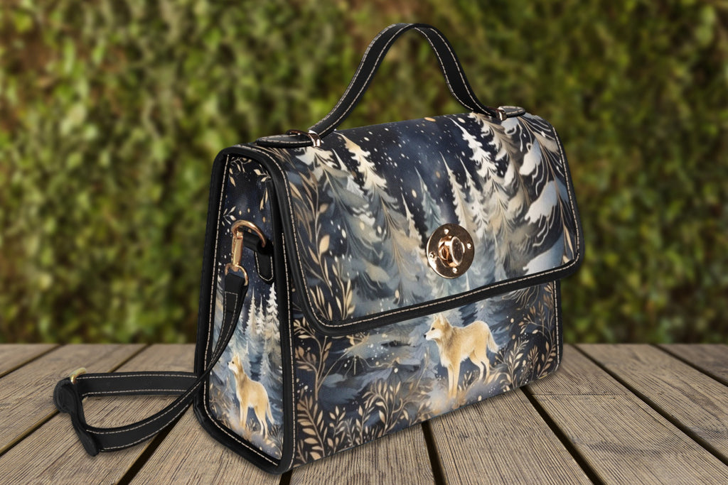 Mystical Wolf Satchel Bag