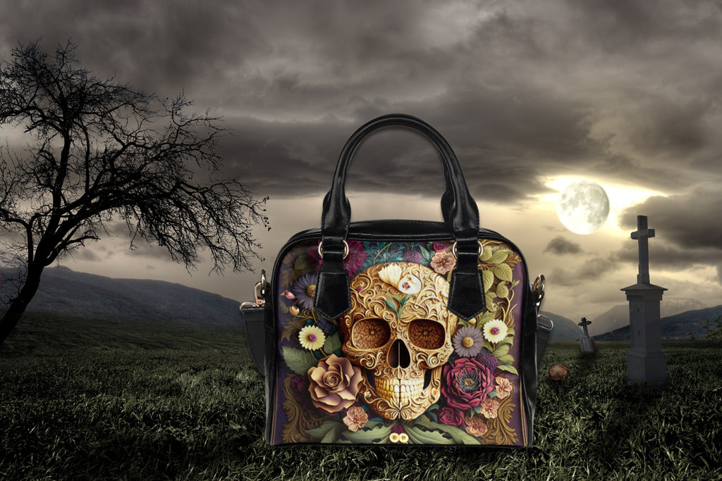 Baroque Skull Bowler Bag