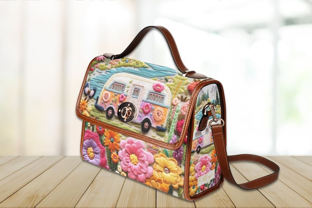 Retro Camper Satchel Bag