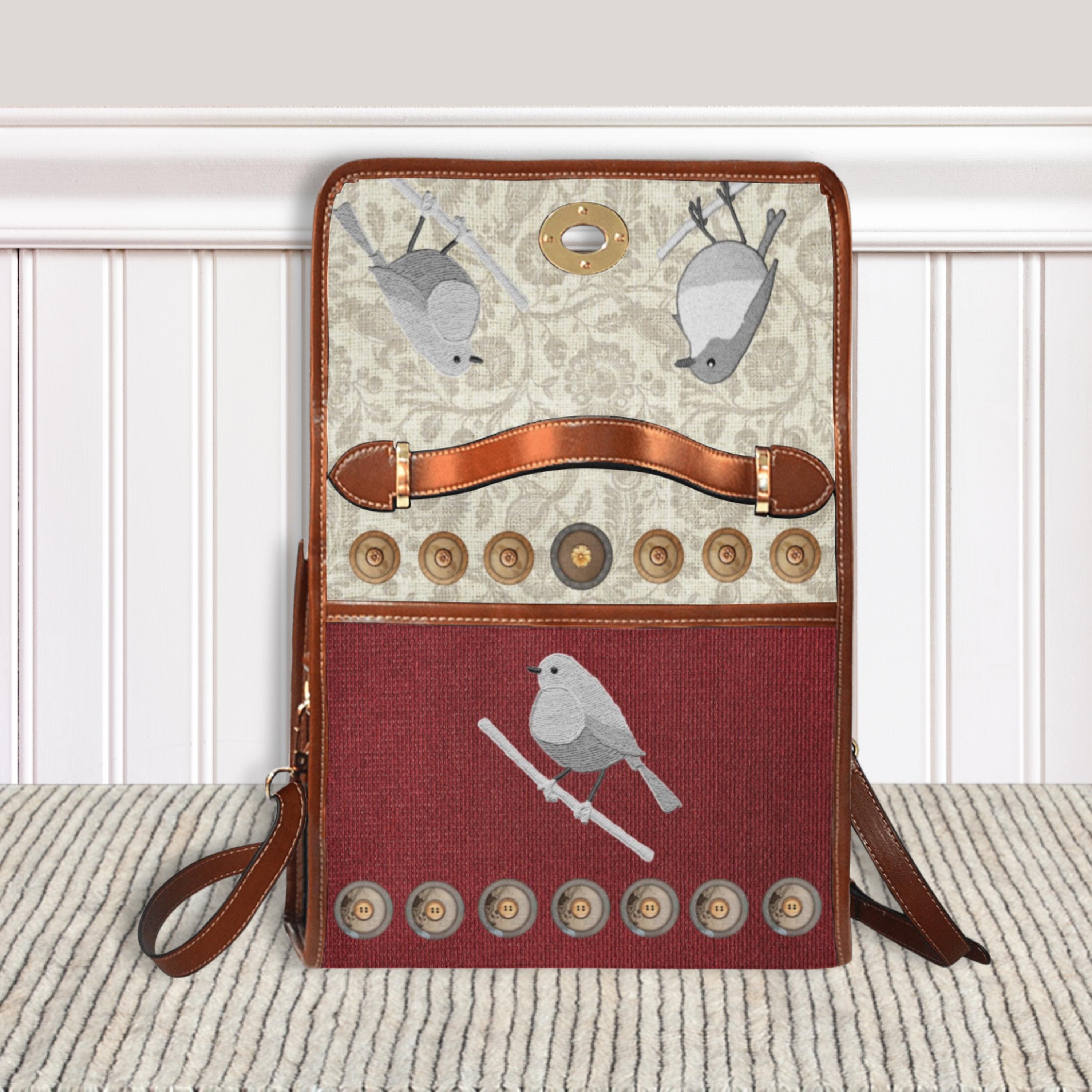 Birds & Buttons Satchel Bag