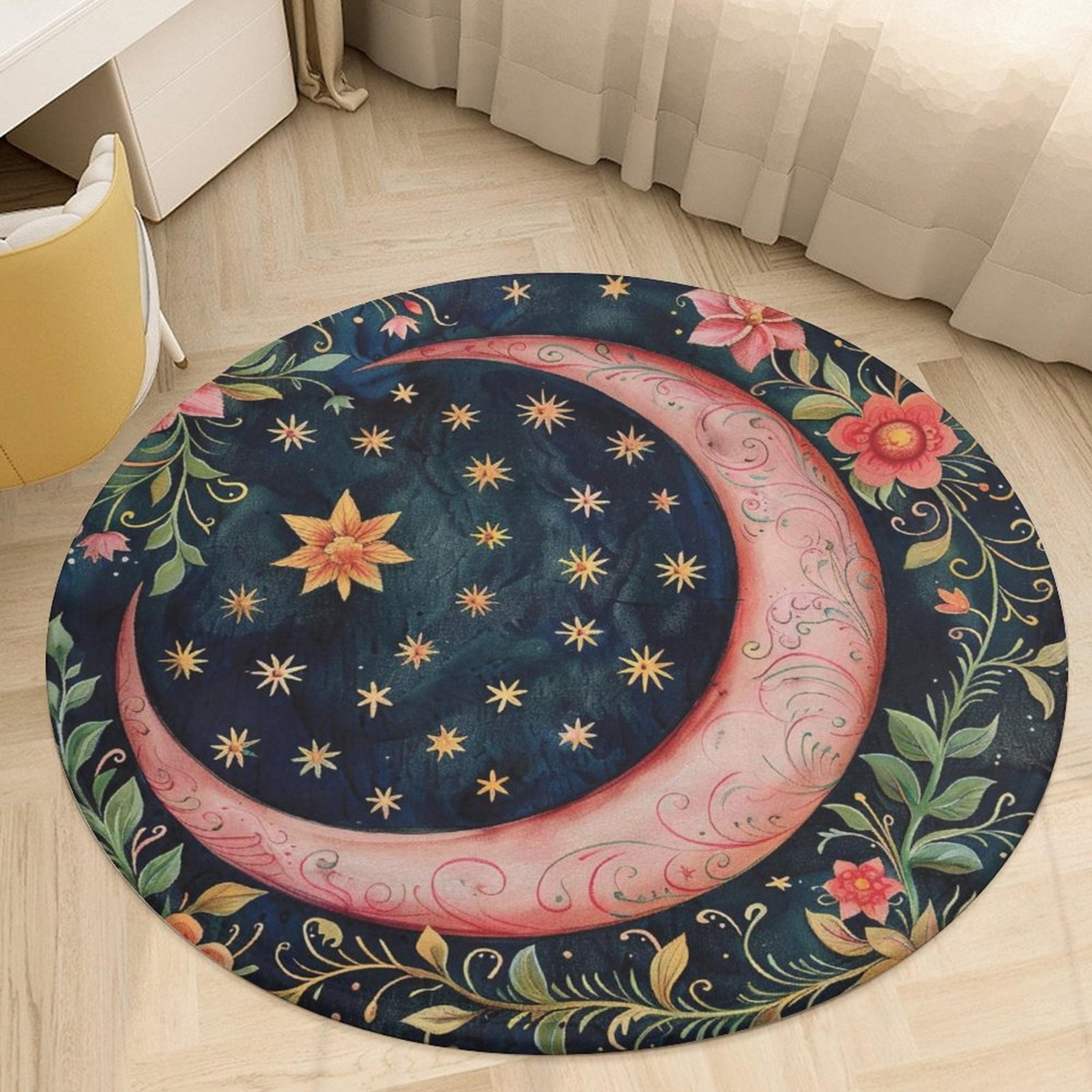 Pink Moon Floor Mat