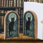 Moon Cat Bookends