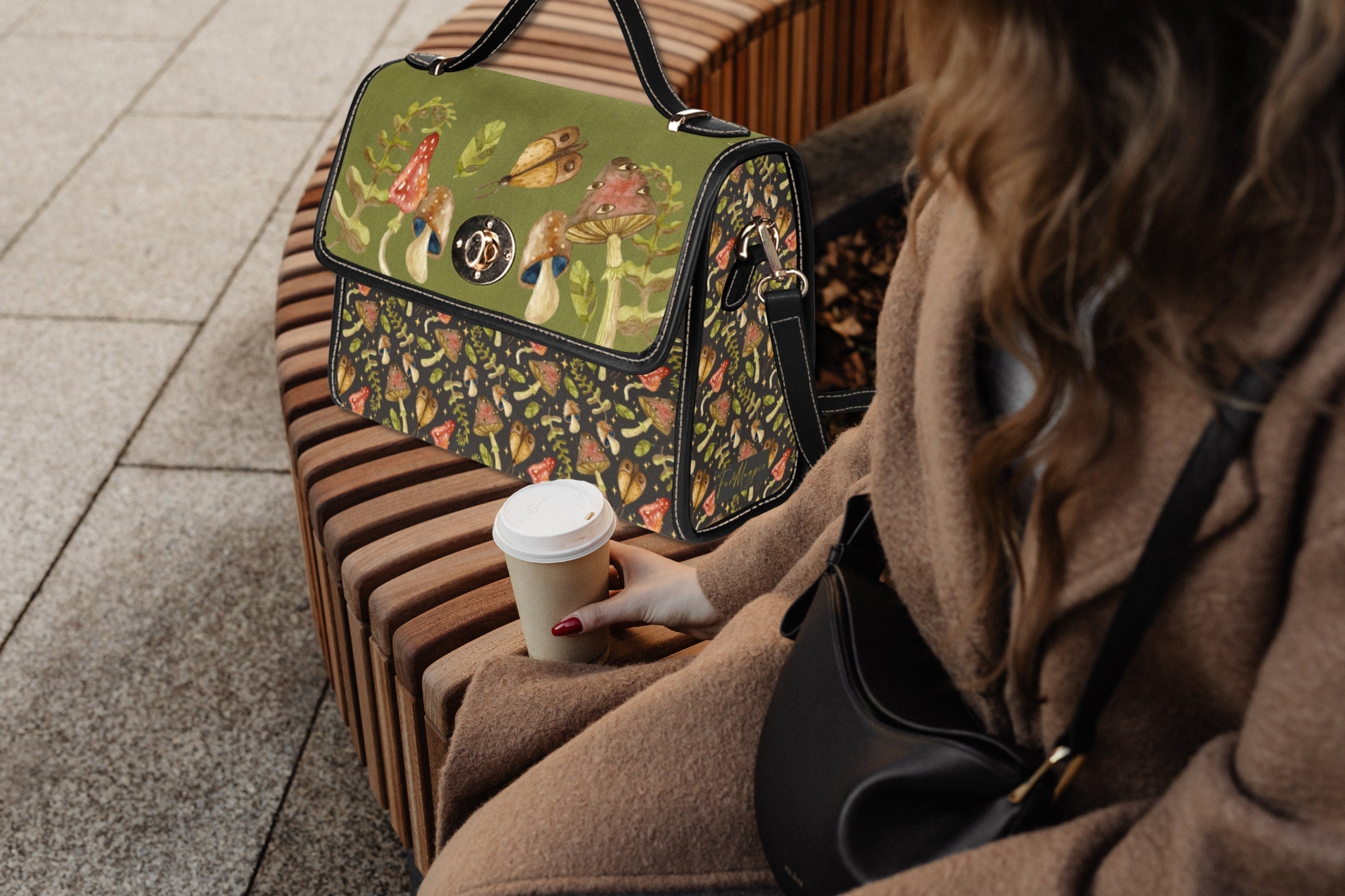 Mushroom Satchel Bag