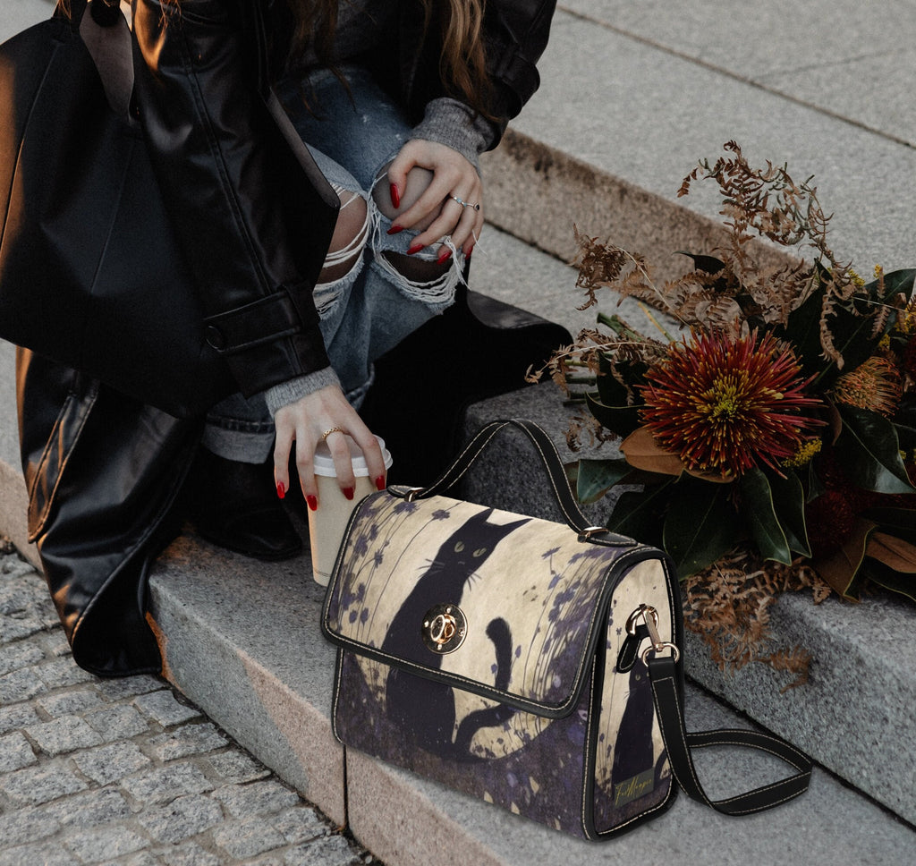 Black Cat Satchel Bag