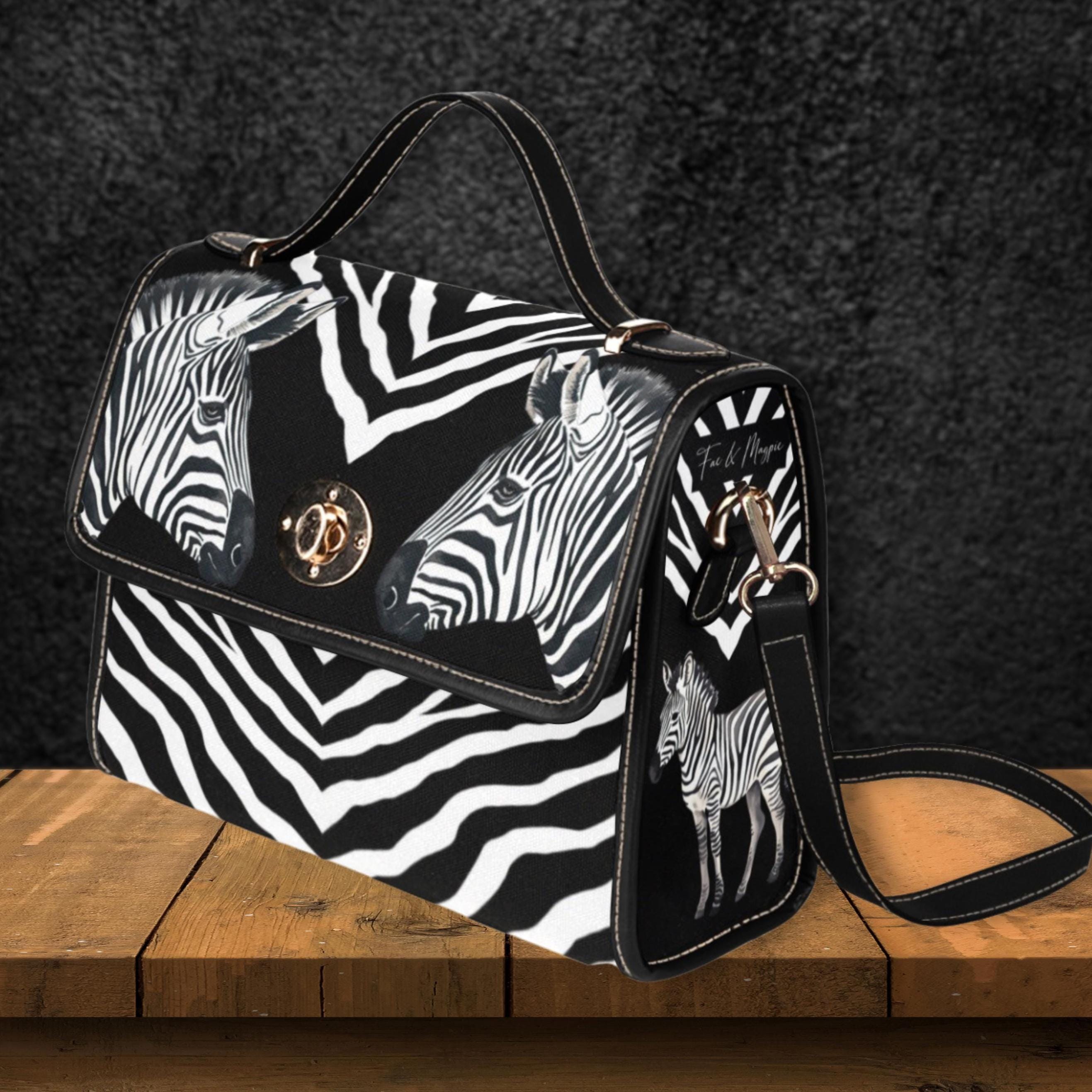 Zebra Satchel Bag