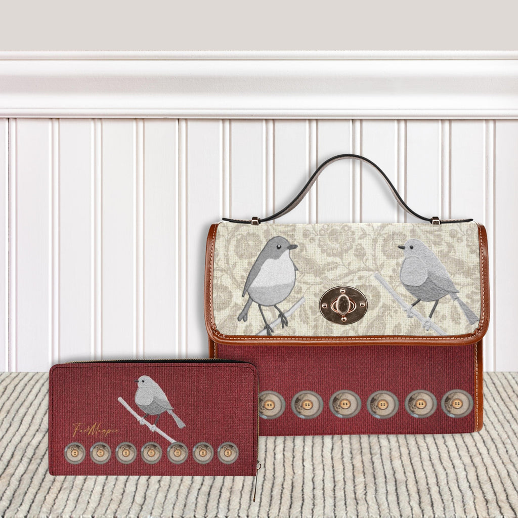 Birds & Buttons Satchel Bag